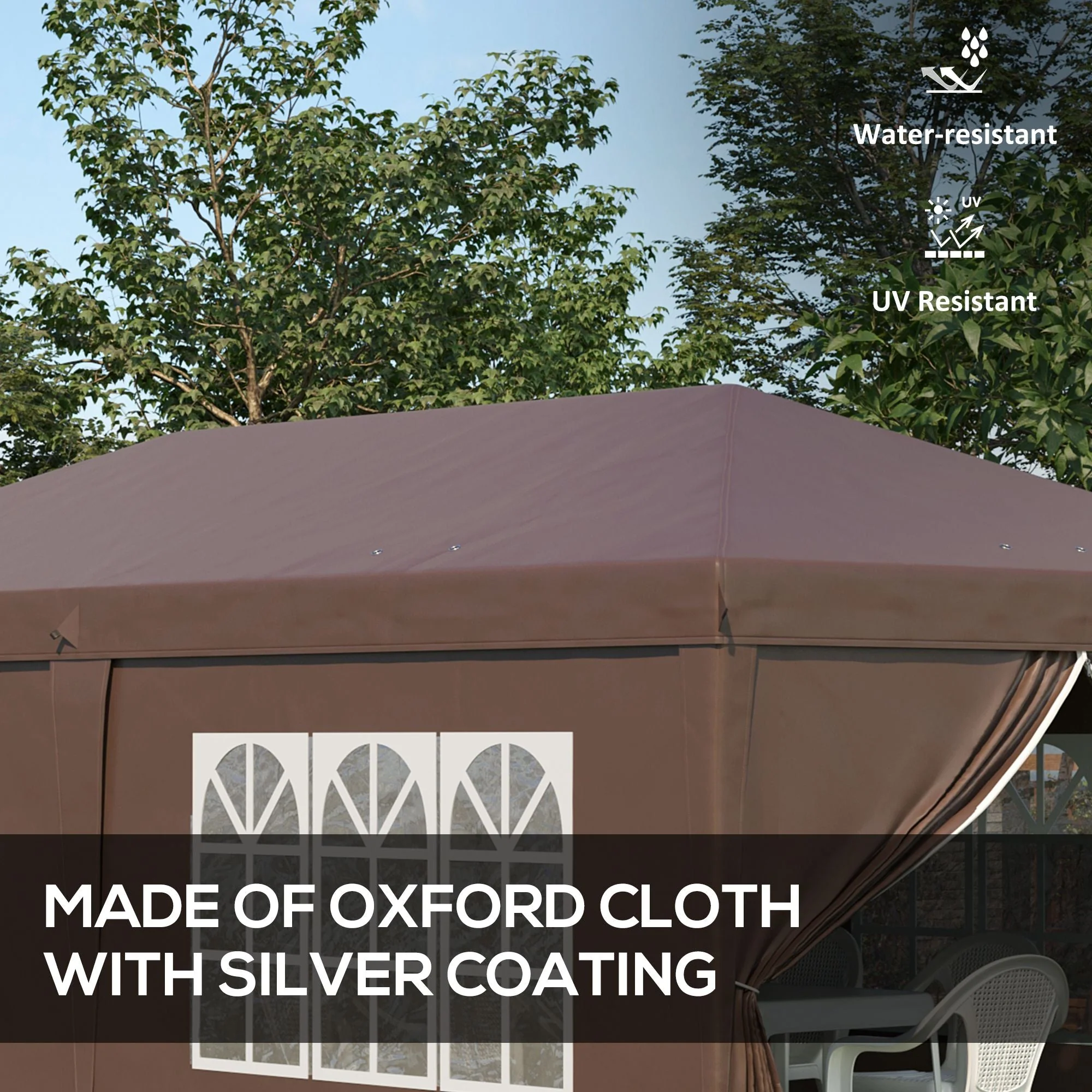 3 x 6 m Pop Up Gazebo with Sides and Windows - Image 4