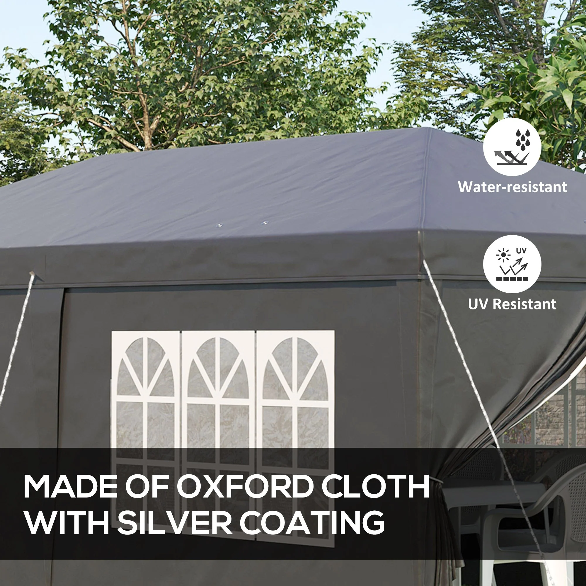 3 x 6 m Pop Up Gazebo with Sides and Windows - Image 4