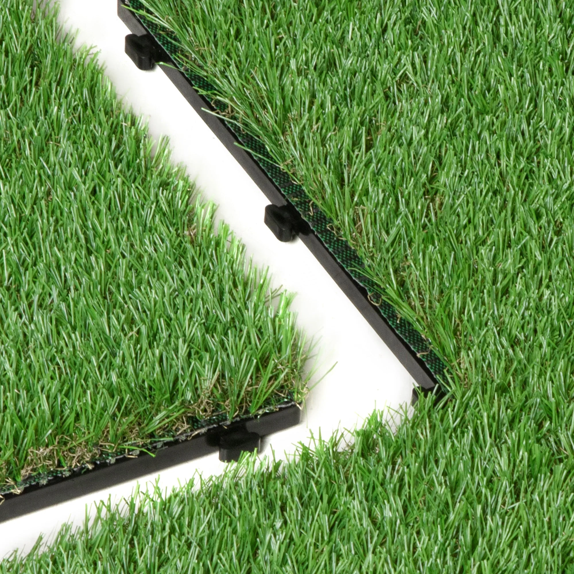 30 x 30cm Artificial Grass Turf with 25mm Pile Height Non-toxic Roll Grass Carpet Fake Grass Mat with Drainage Holes UV resistance for Indoor - Image 8