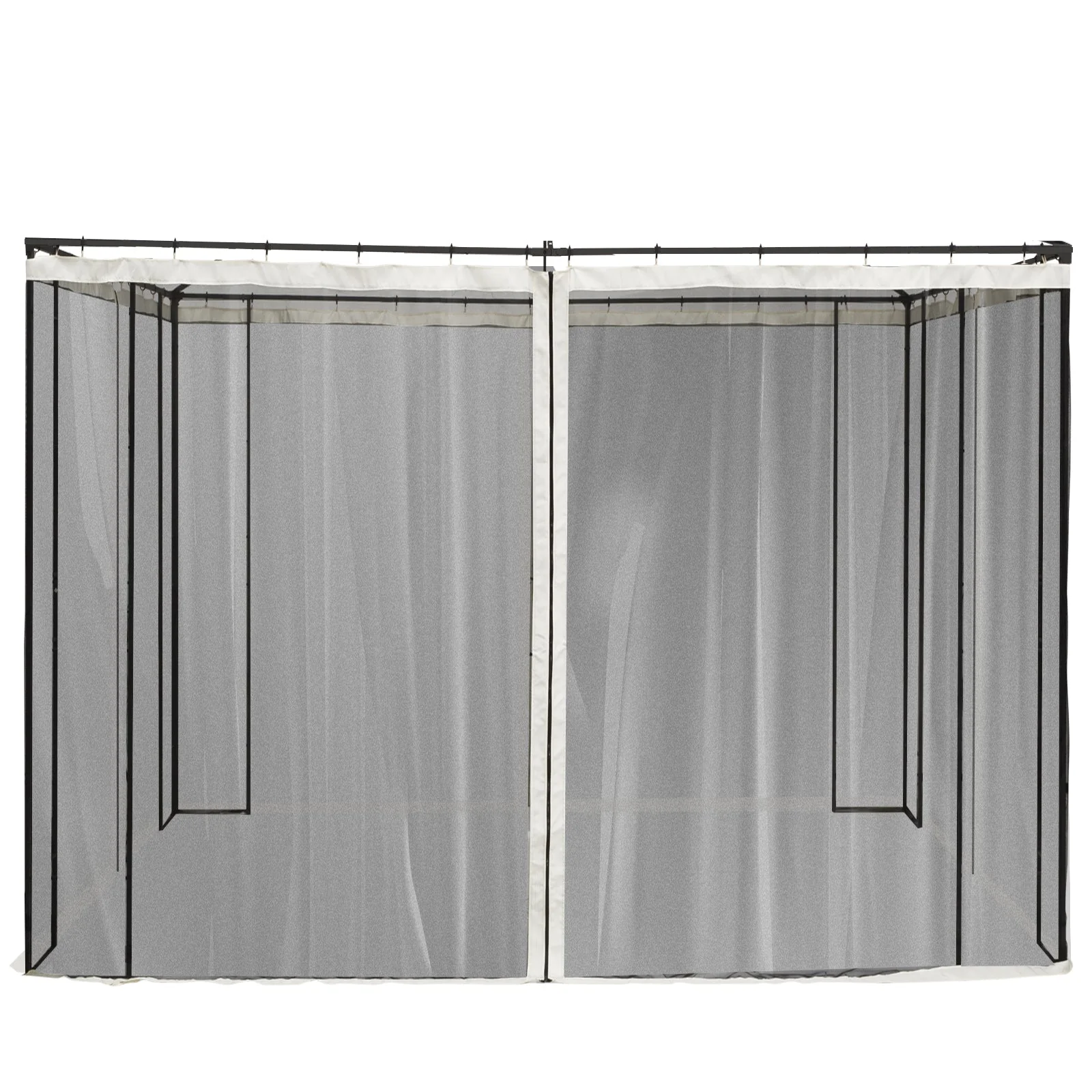 302 x 207cm Universal Replacement Mesh Sidewall Netting for Patio Gazebos and Canopy Tents - Image 8
