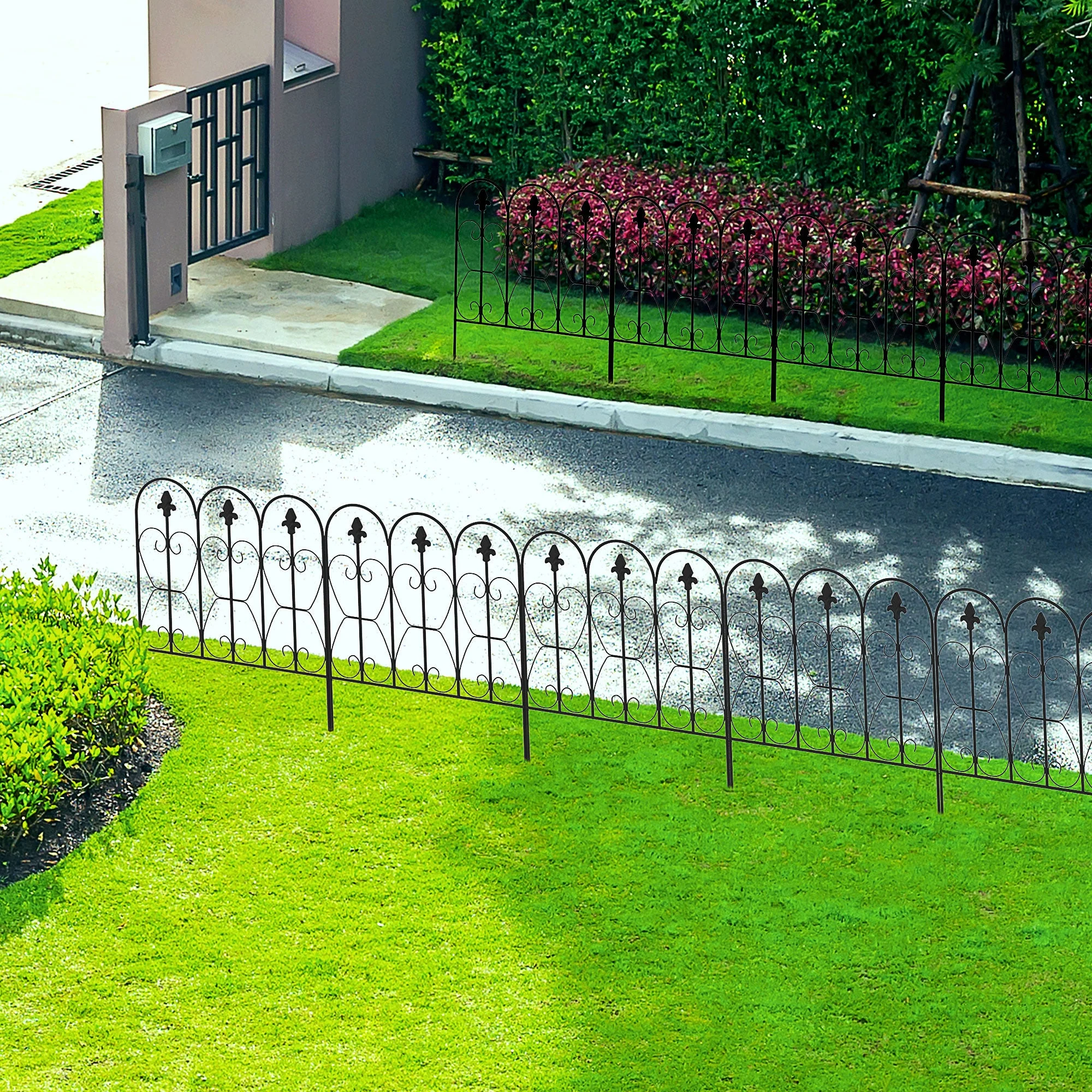 307cm Metal Decorative Garden Fence - Image 6
