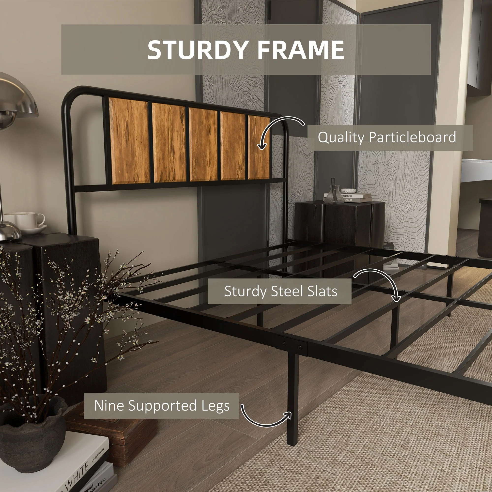 31cm King Size Bed Frame - Image 5