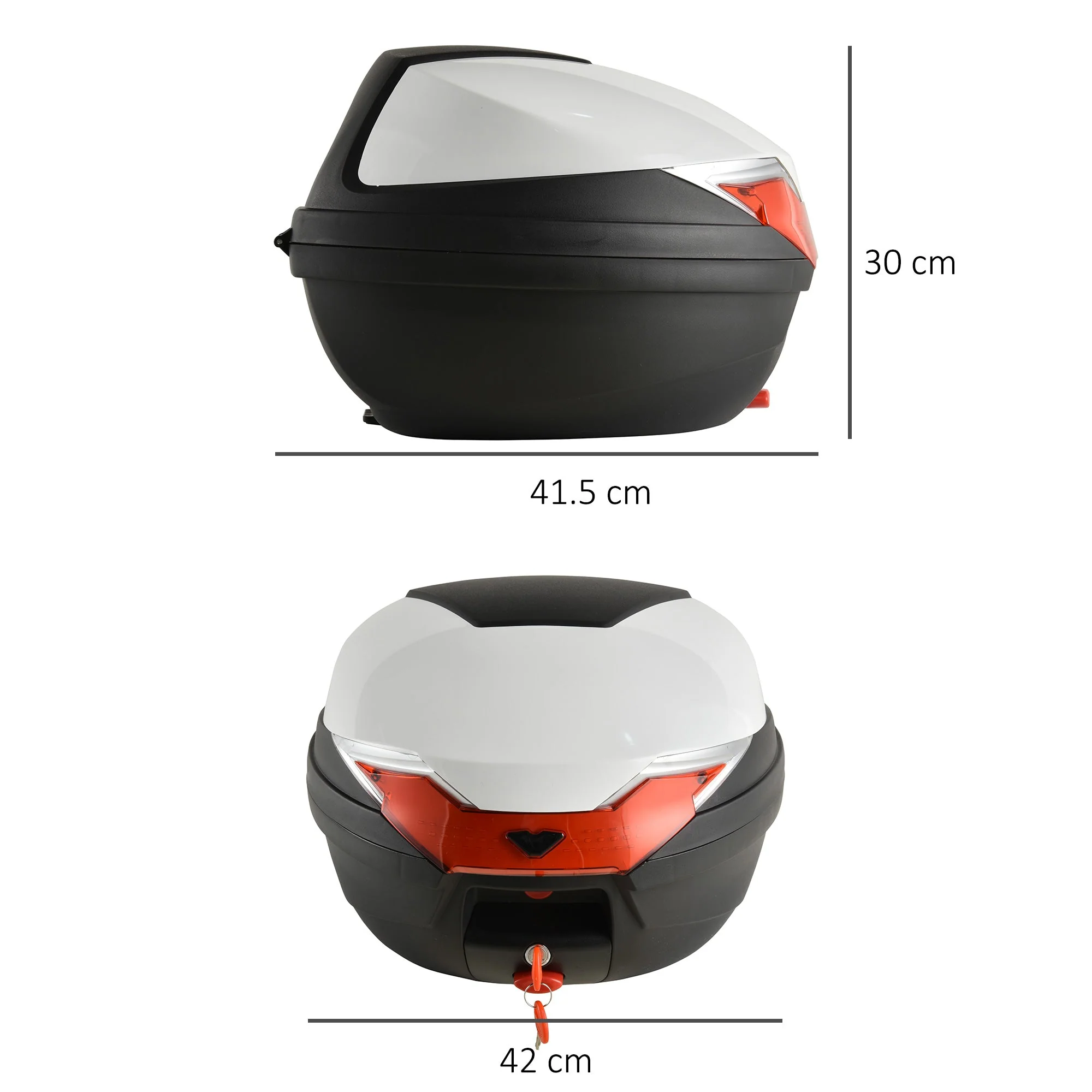 32L Motorcycle Tail box Helmet Top Case Motorbike Luggage Storage Trunk Carrier Mount Rack - Image 3