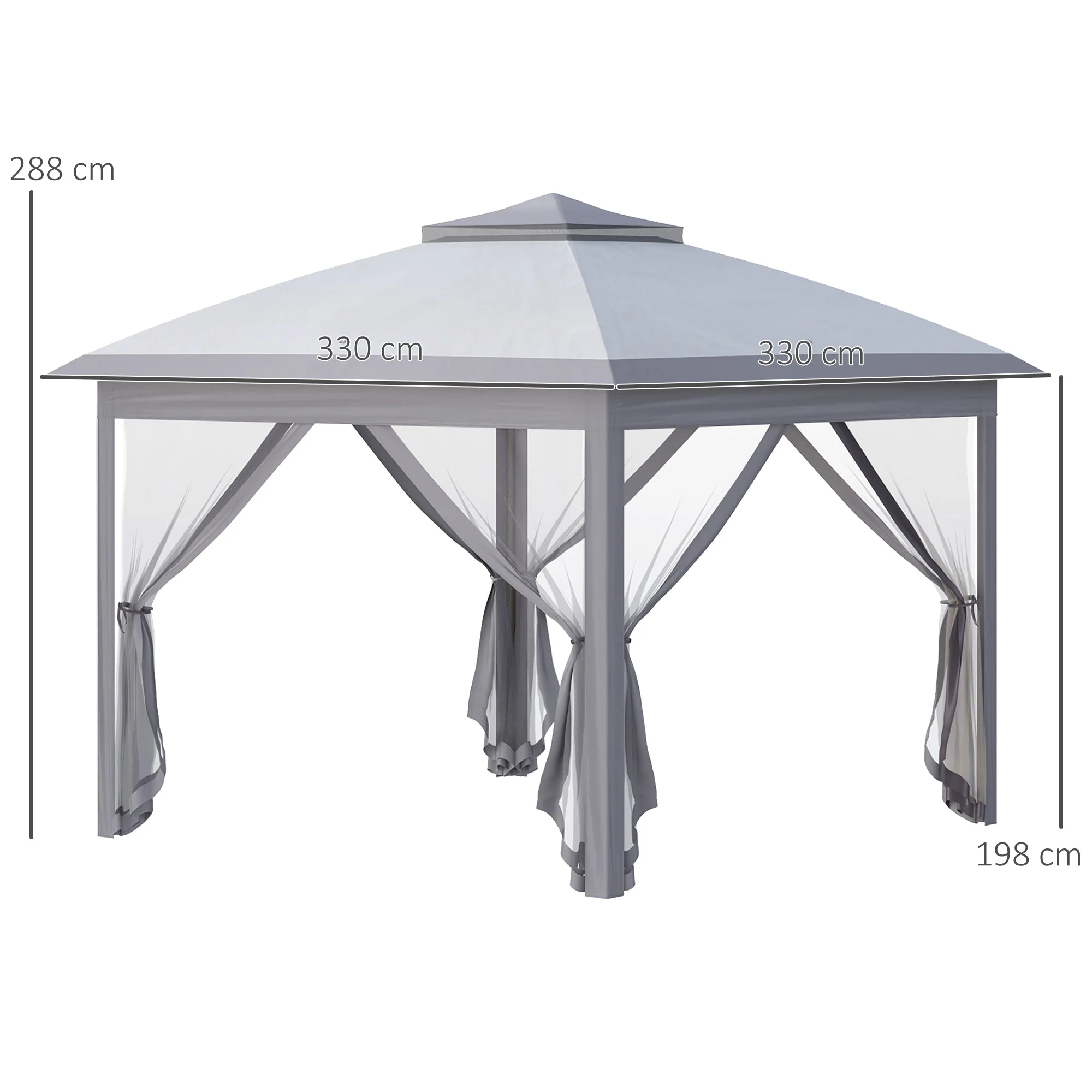 330cm x 330cm Pop Up Canopy - Image 2