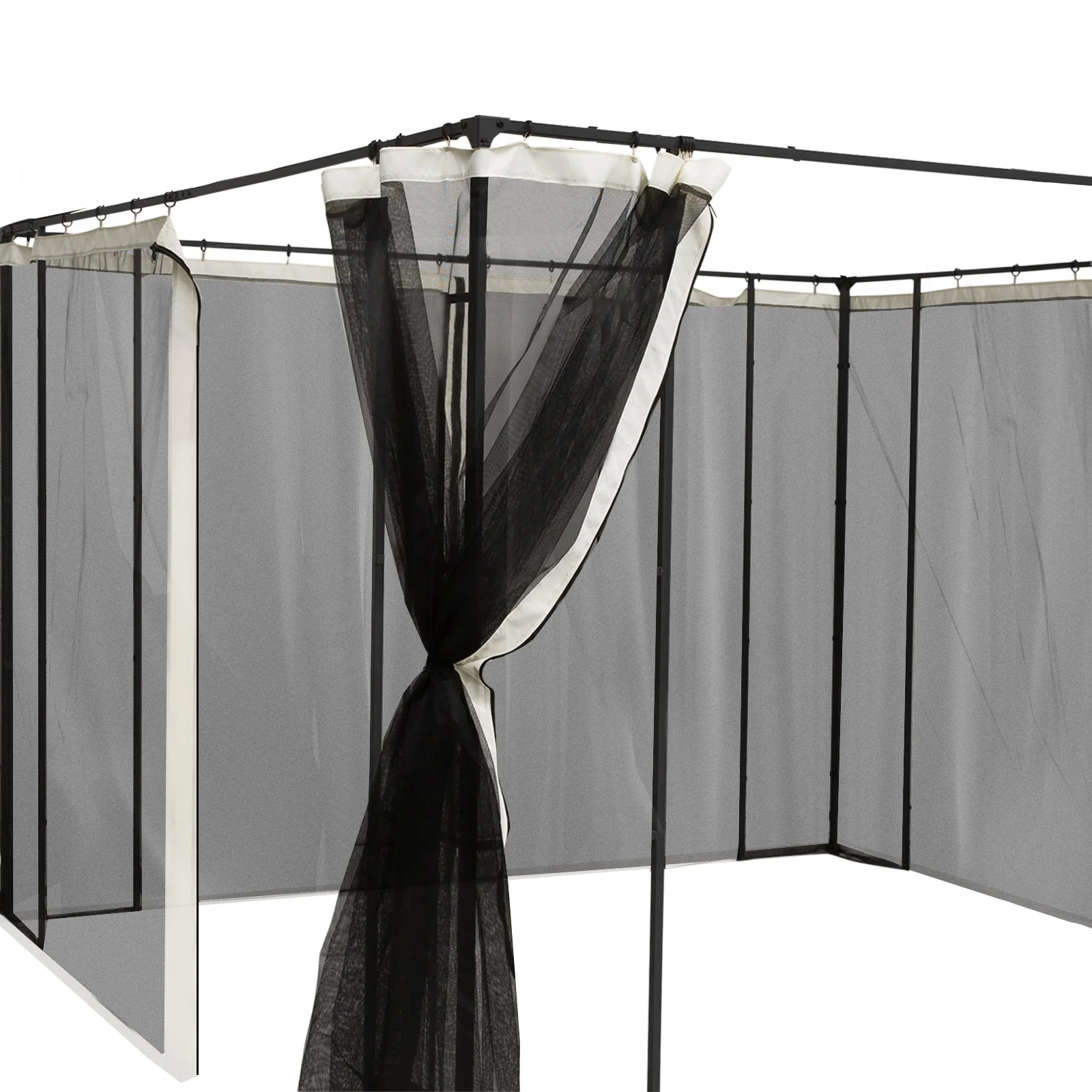352 x 207cm Universal Replacement Mesh Sidewall Netting for Patio Gazebos and Canopy Tents - Image 8