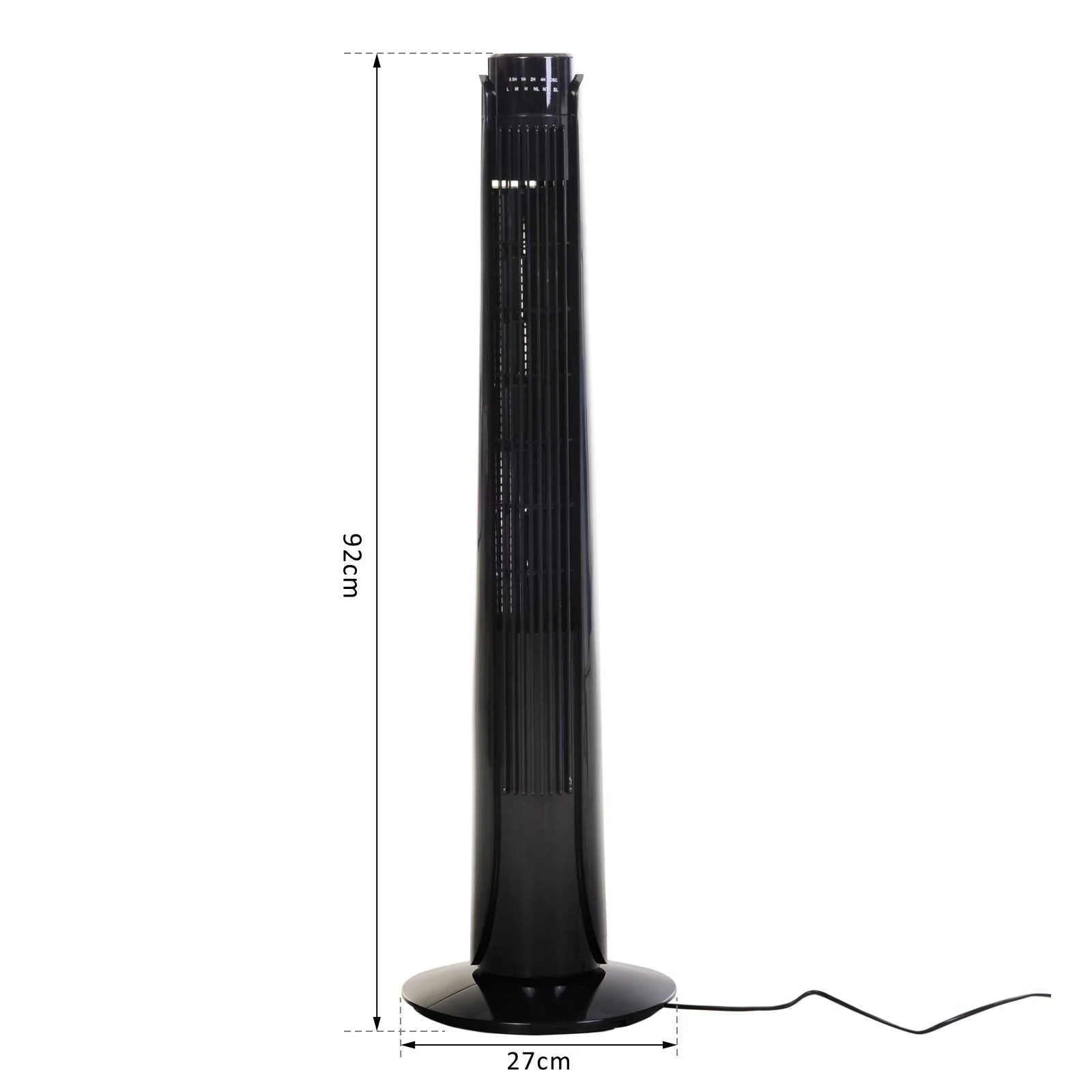 36" Oscillating Tower Fan with Remote Control - Image 3