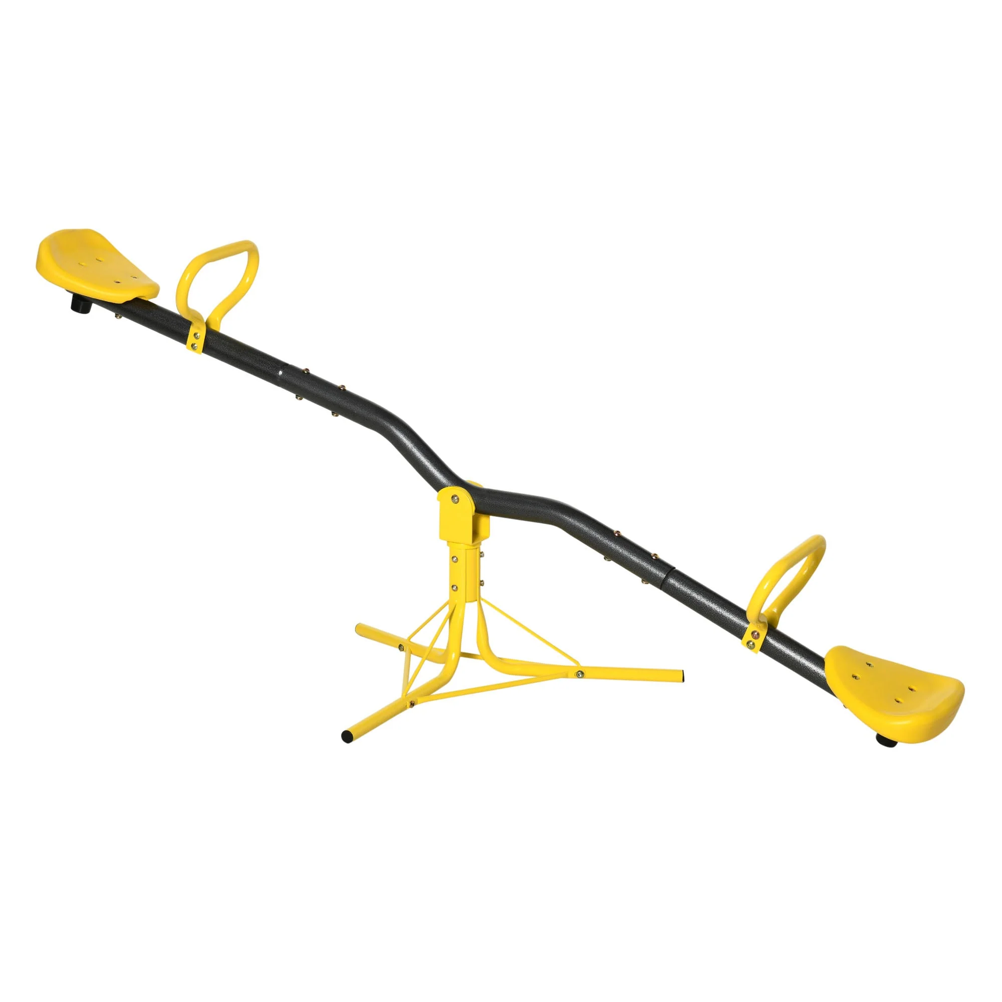 360° Rotating Kids Seesaw Metal Teeter-Totter Children Playground Equipment for Indoors and Outdoors - Image 2