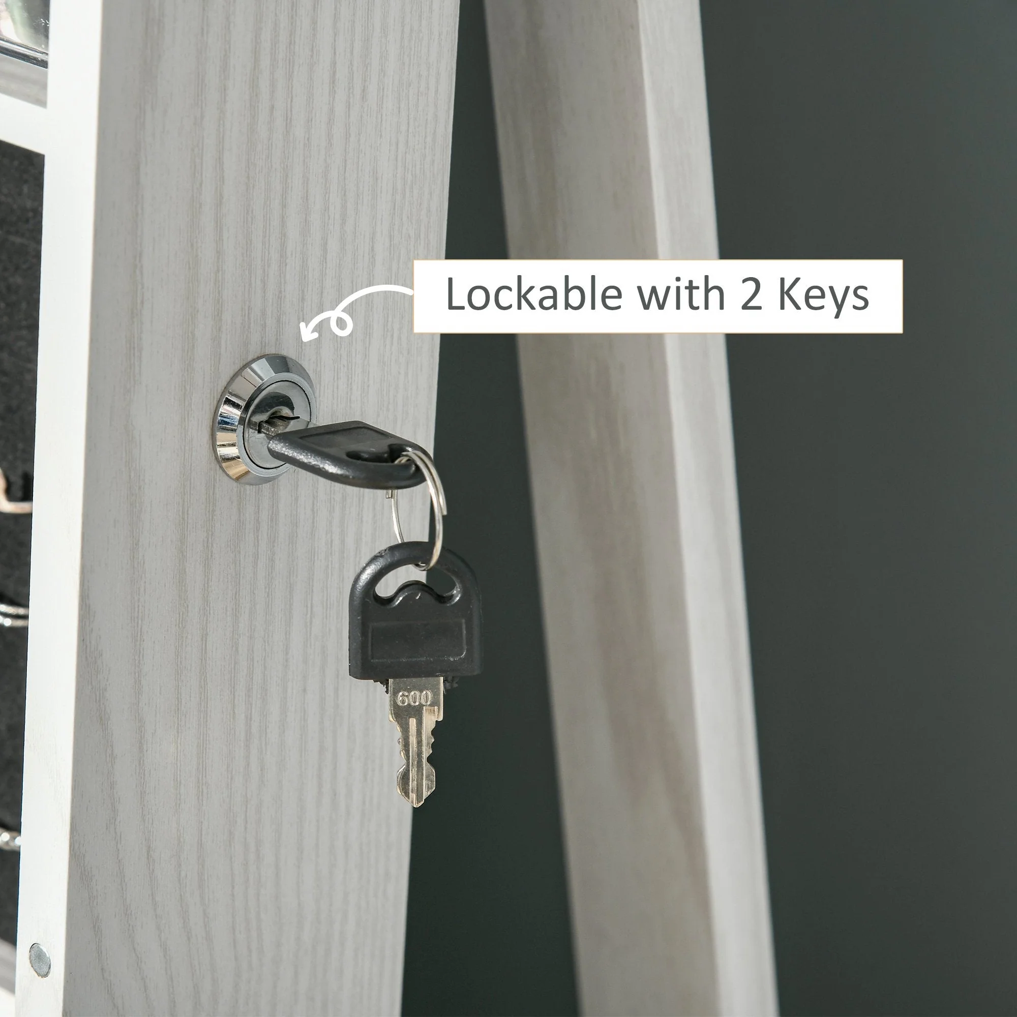 360° Swivel Jewellery Cabinet - Image 7