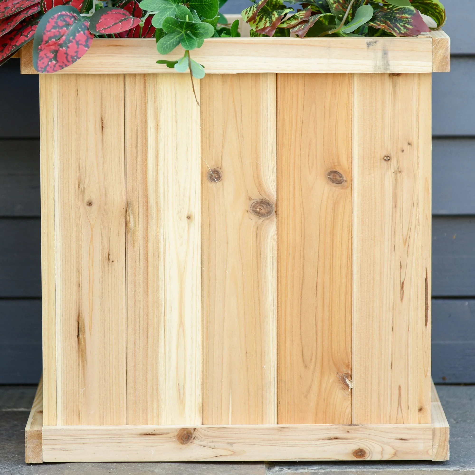 37L Wooden Garden Planter & Bench Combination Garden Raised Bed Patio Park Natural 176 x 38 x 40 cm - Image 7
