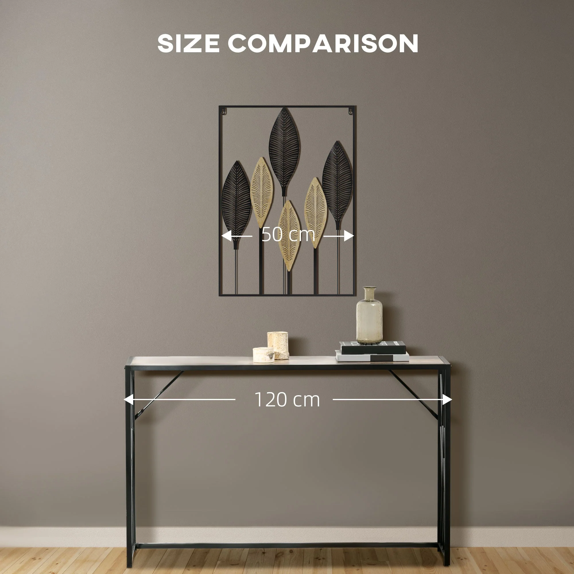 3D Metal Wall Art Modern Banana Leaves Hanging Wall Sculpture Home Decor for Living Room Bedroom Dining Room - Image 6