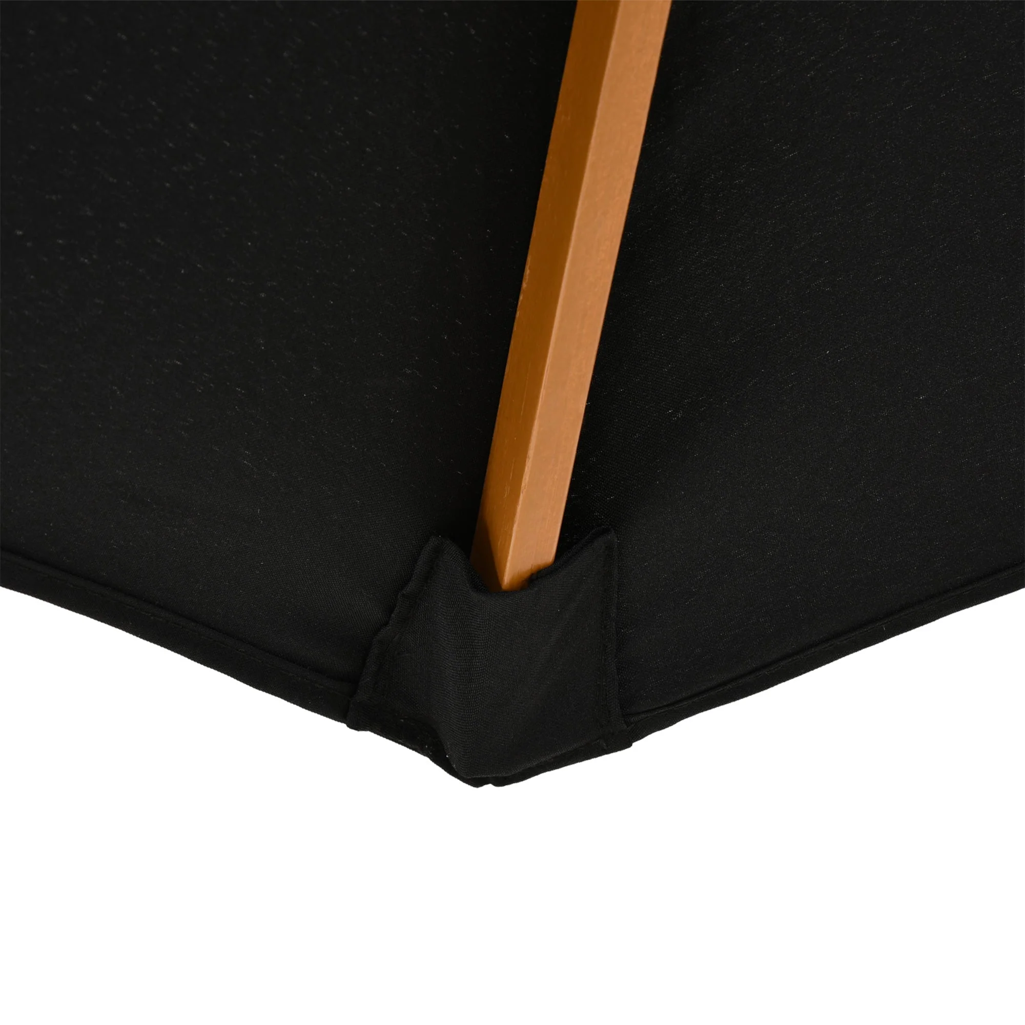3M Fir Wooden Parasol Garden Umbrellas 8 Ribs Bamboo Sun Shade Patio Outdoor Umbrella Canopy - Image 8