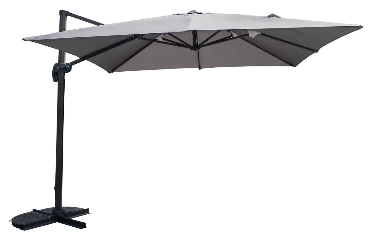 Garden Parasol Grey by Croft - 3 x 3M - Image 2
