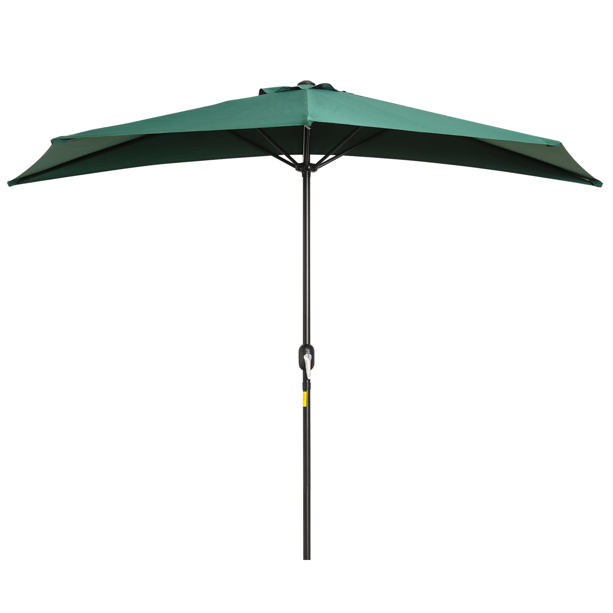 3M Half Round Parasol Umbrella Balcony Metal Frame Outdoor NO BASE Green - Image 8