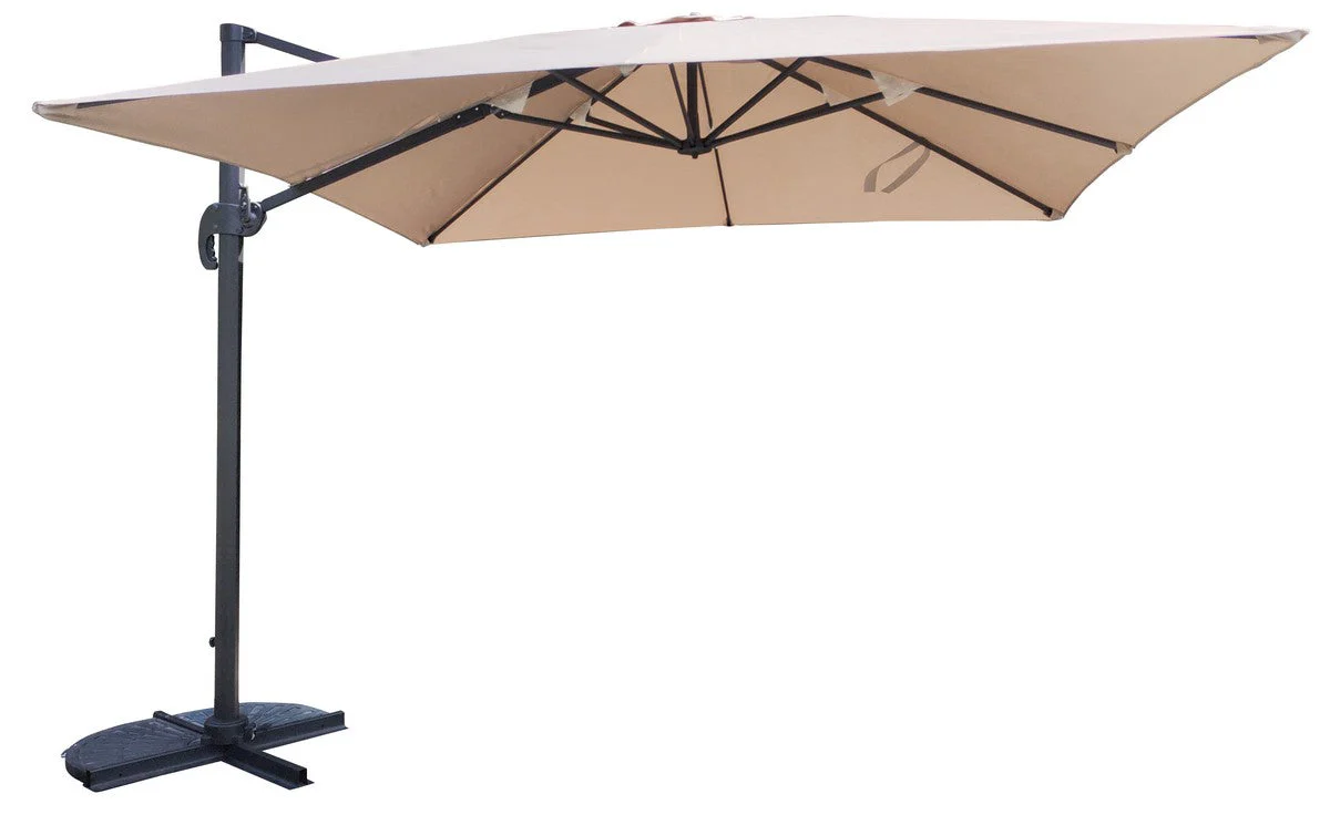 Garden Parasol Taupe by Croft - 3 x 3M - Image 2