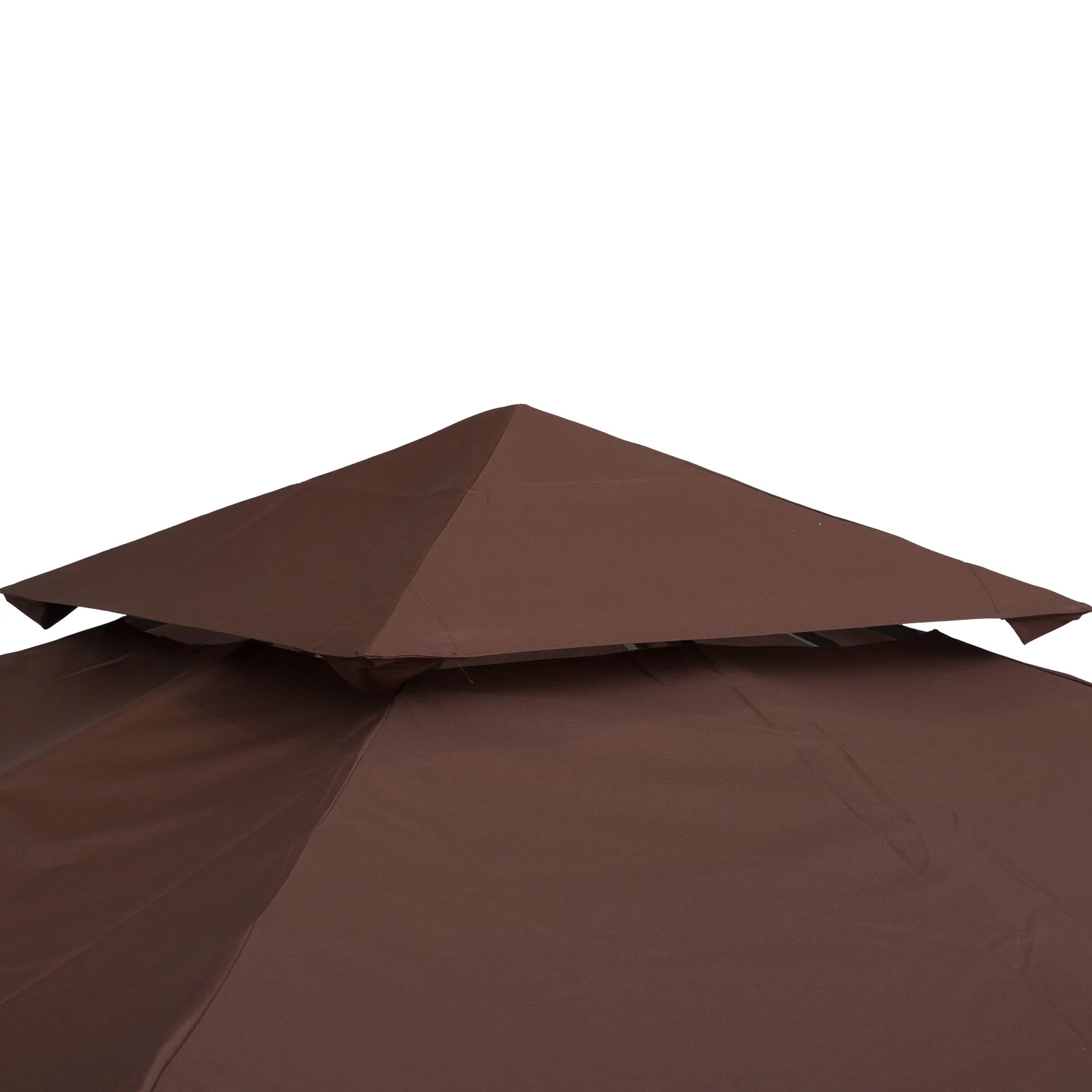 3x3 m Double-Tier Canopy Top Replacement-Coffee - Image 7