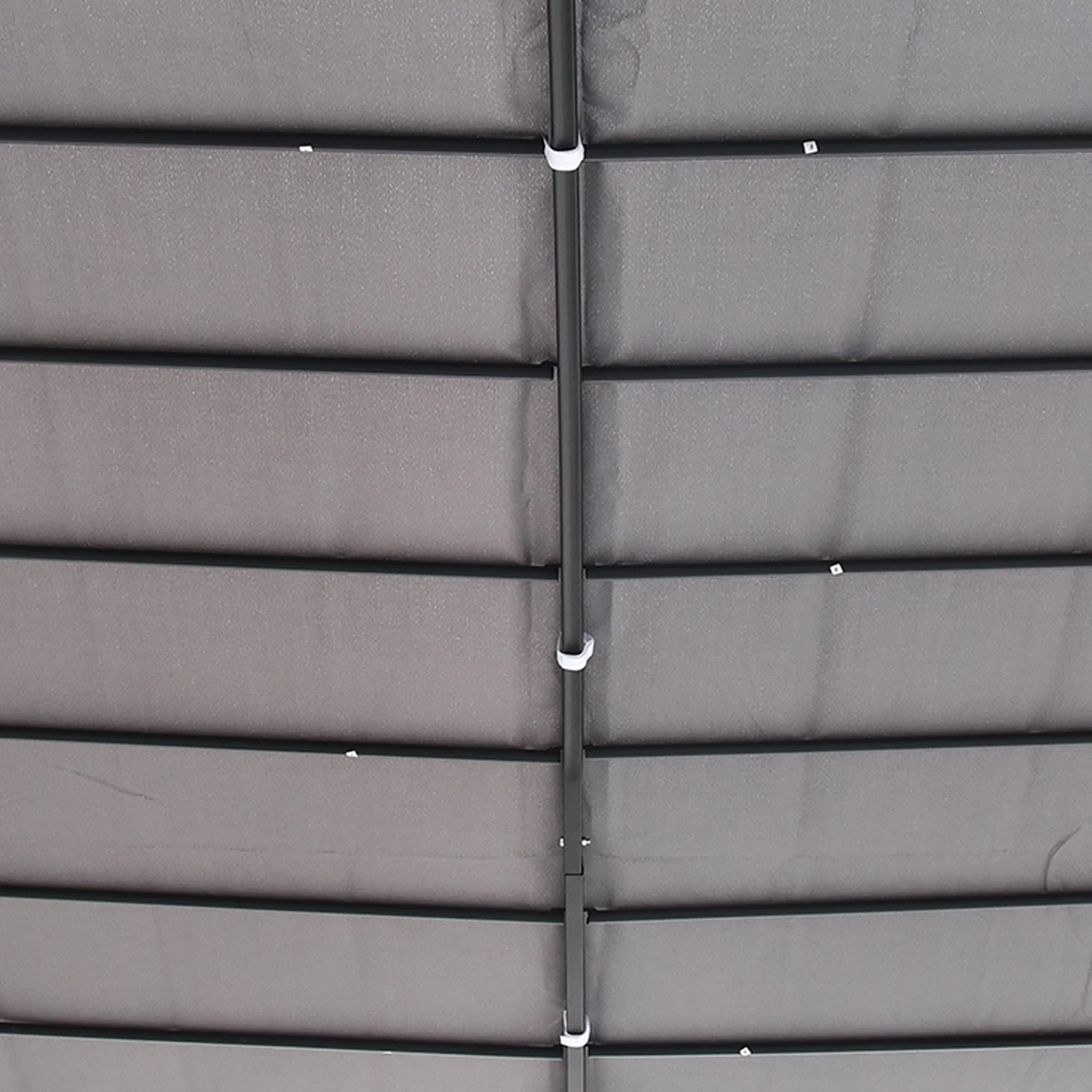 3x3m Freestanding Metal Wall Awning Canopy Grey - Image 9