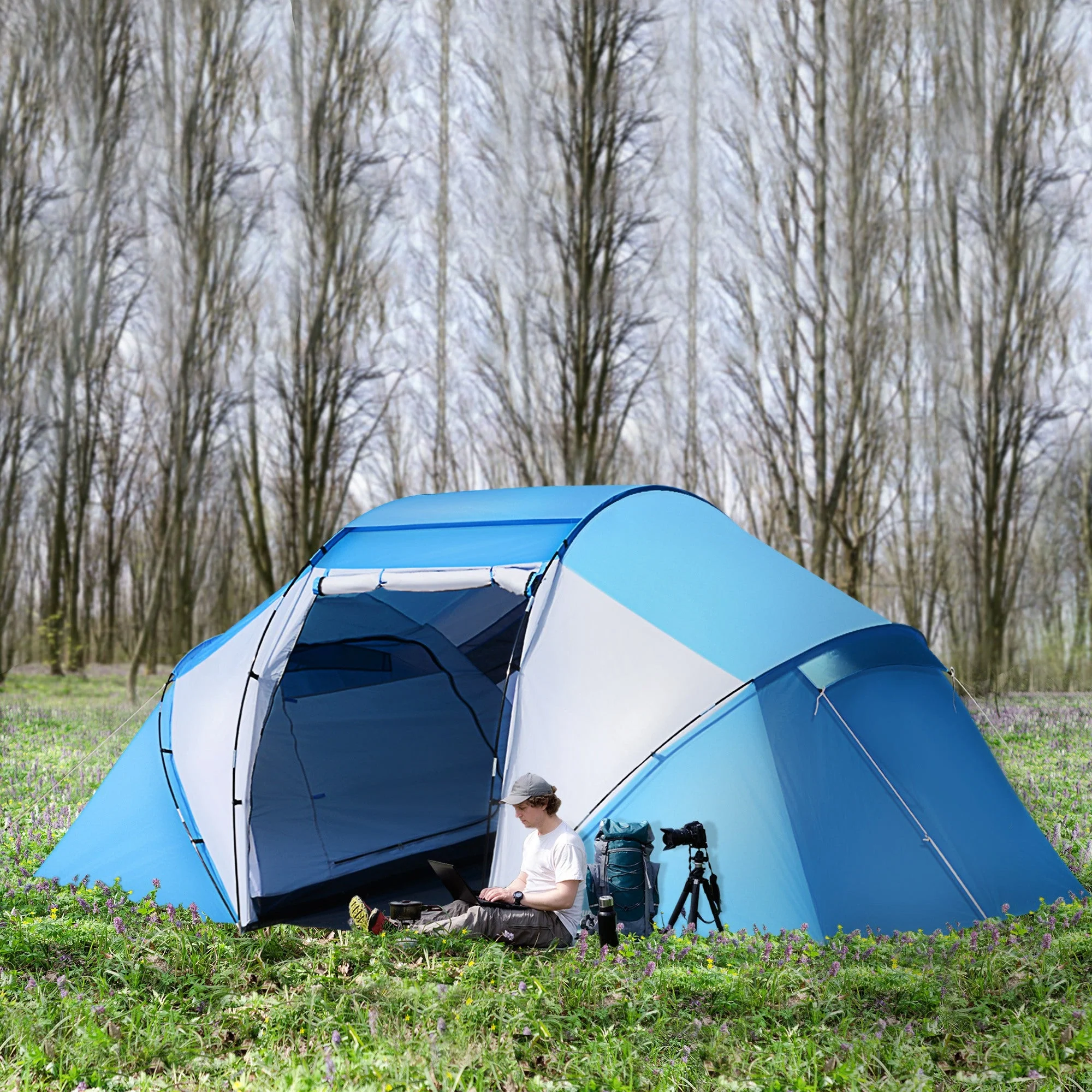 4-6 Man Camping Tent w/ Two Bedroom - Image 2