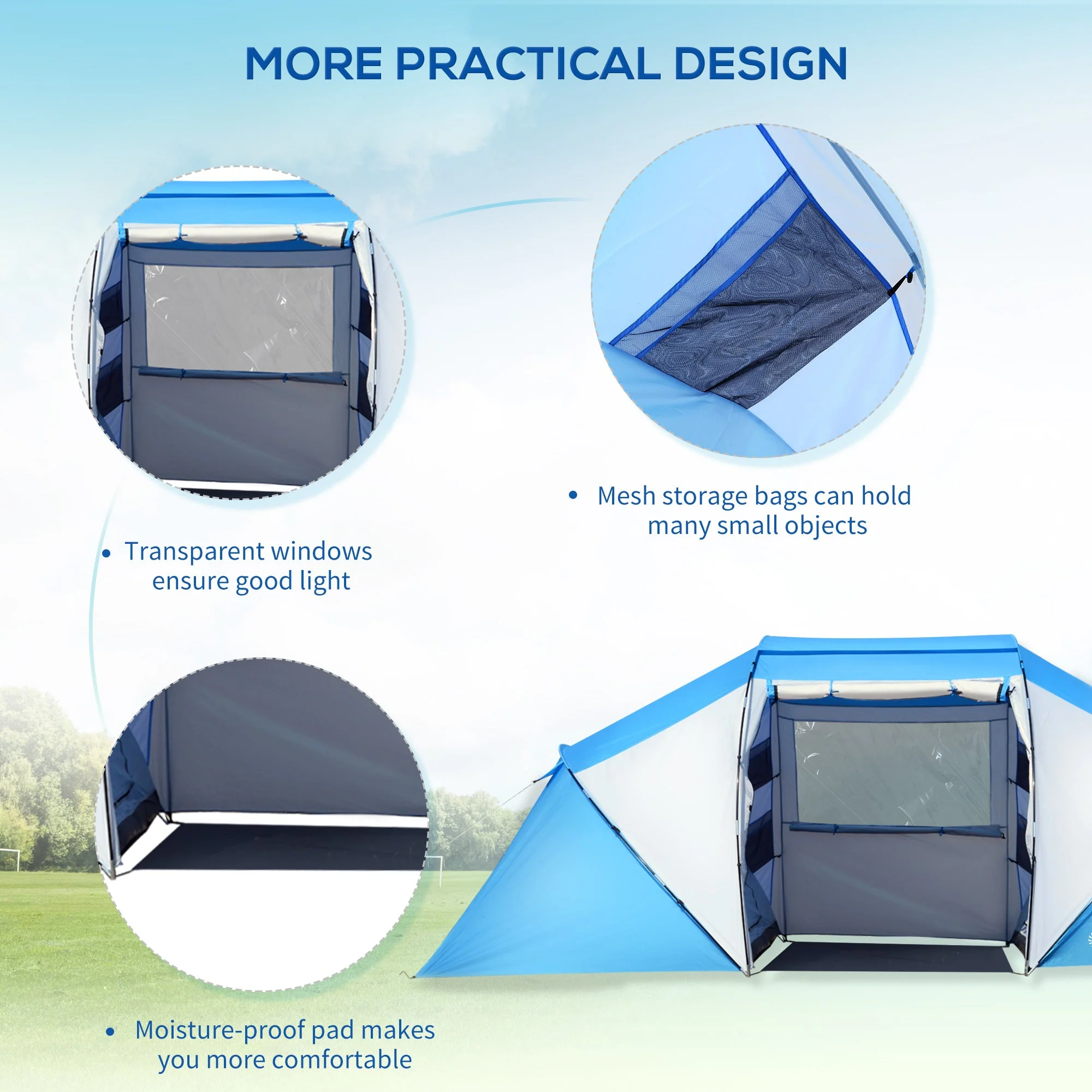 4-6 Man Camping Tent w/ Two Bedroom - Image 6