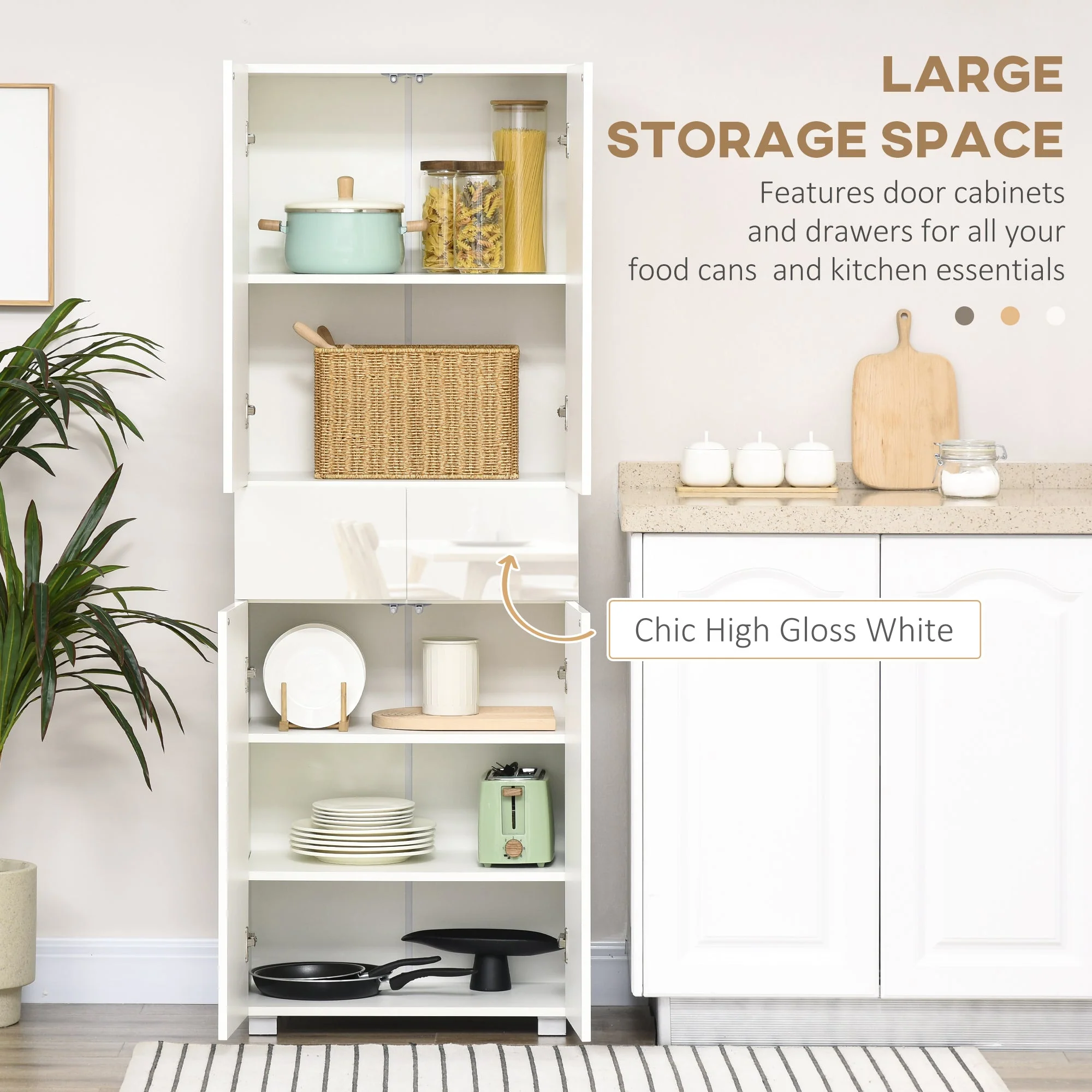 4-Door Kitchen Cupboard - Image 3