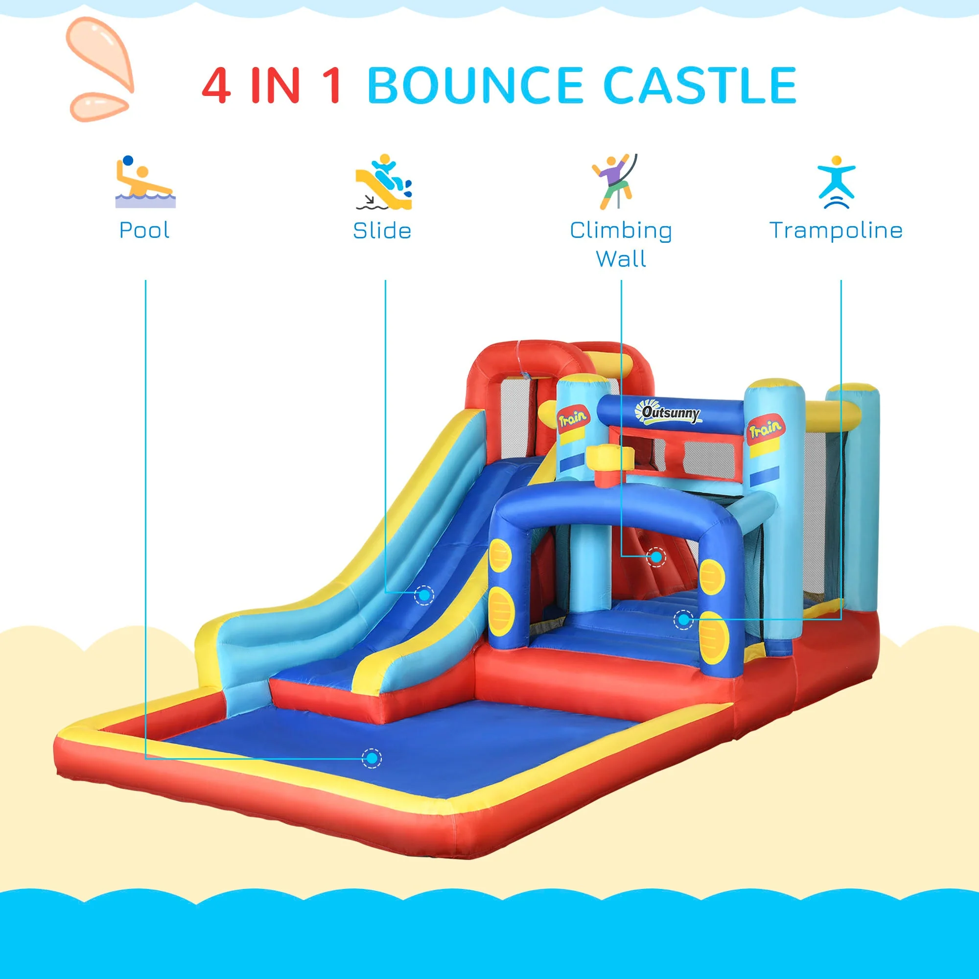 4 in 1 Bouncy Castle - Image 3