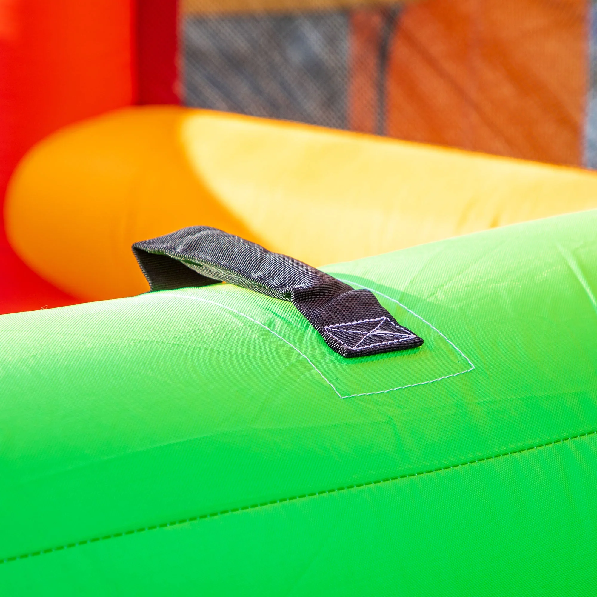 4 in 1 Kids Bouncy Castle Extra Large Double Slides & Trampoline Design Inflatable House Pool Climbing Wall with Blower Carrybag for Kids Age 3-8 - Image 9