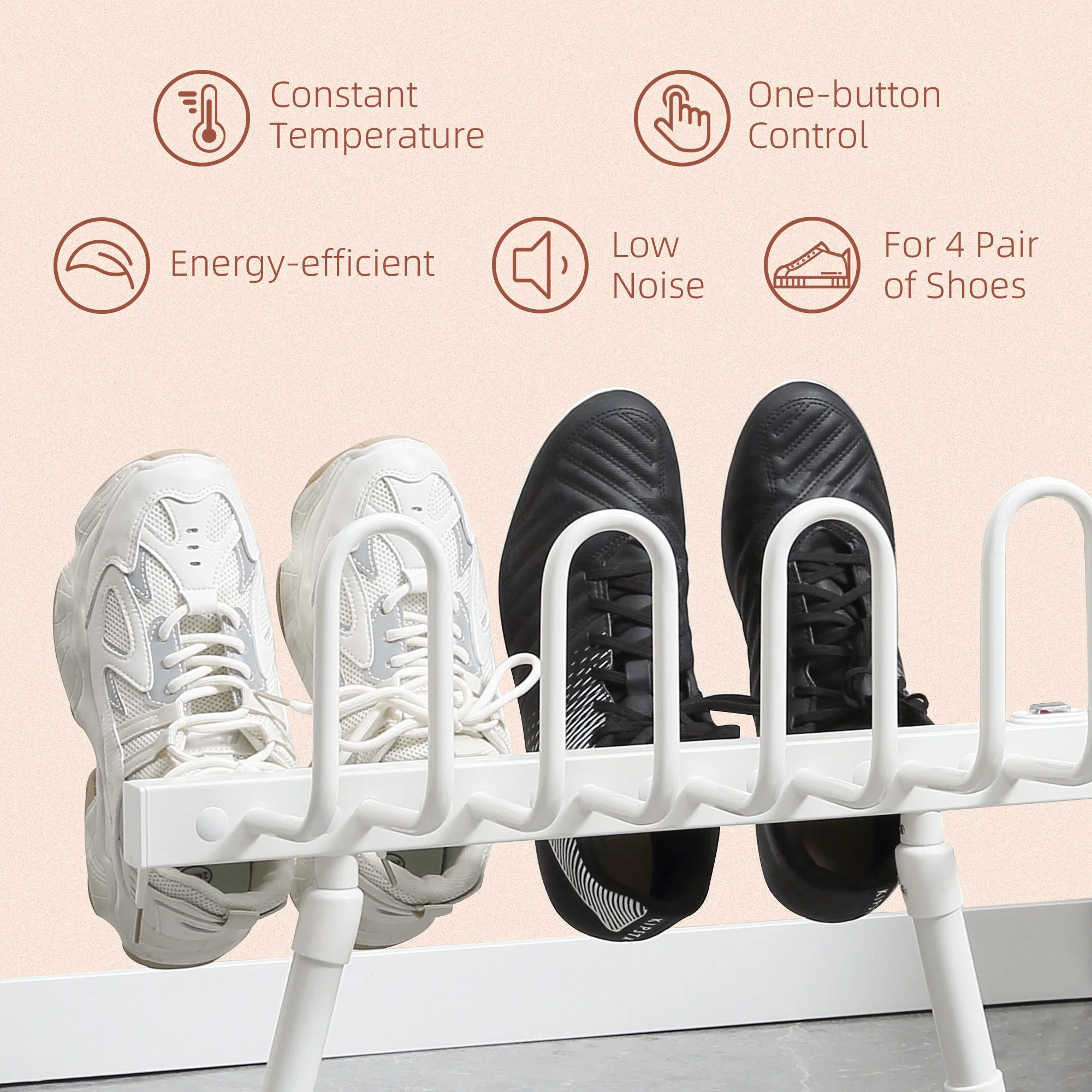 4 Pairs Electric Shoe Dryer - Image 4