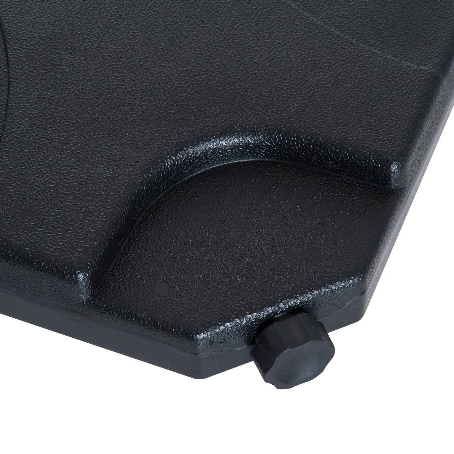 4 pc Heavy Duty Plastic Umbrella Weight Base-Black - Image 7