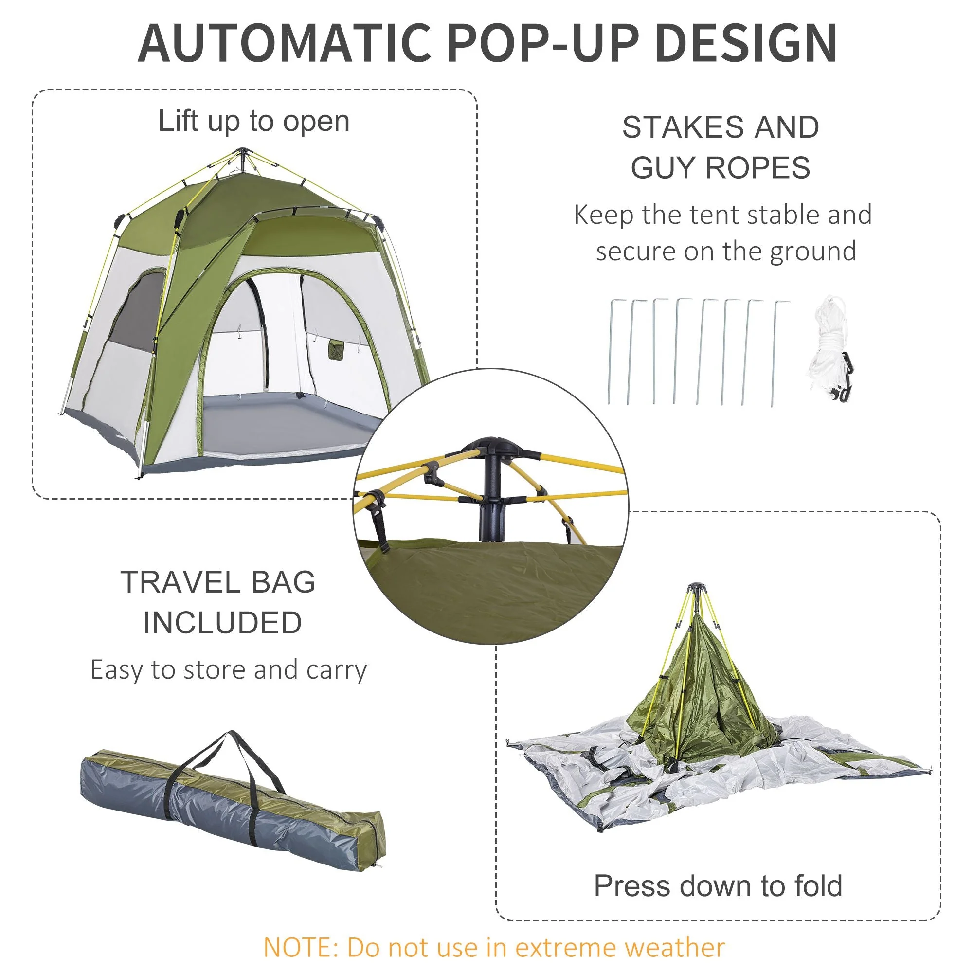 4 Person Automatic Camping Tent - Image 5