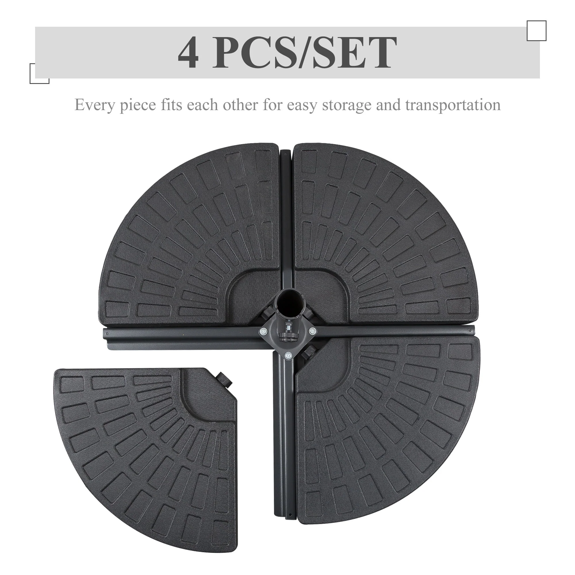 4-Piece Portable Umbrella Base - Image 3