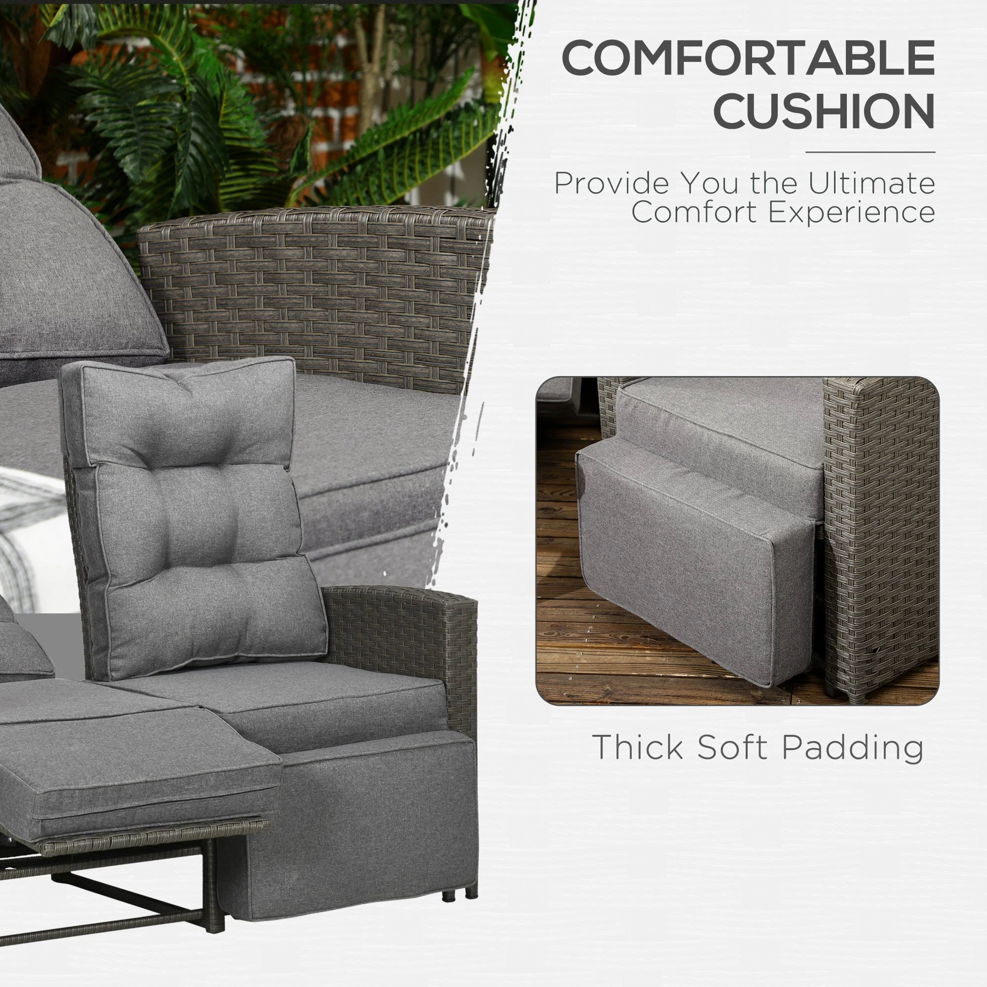 4-Piece Rattan Garden Furniture Sets - Image 4