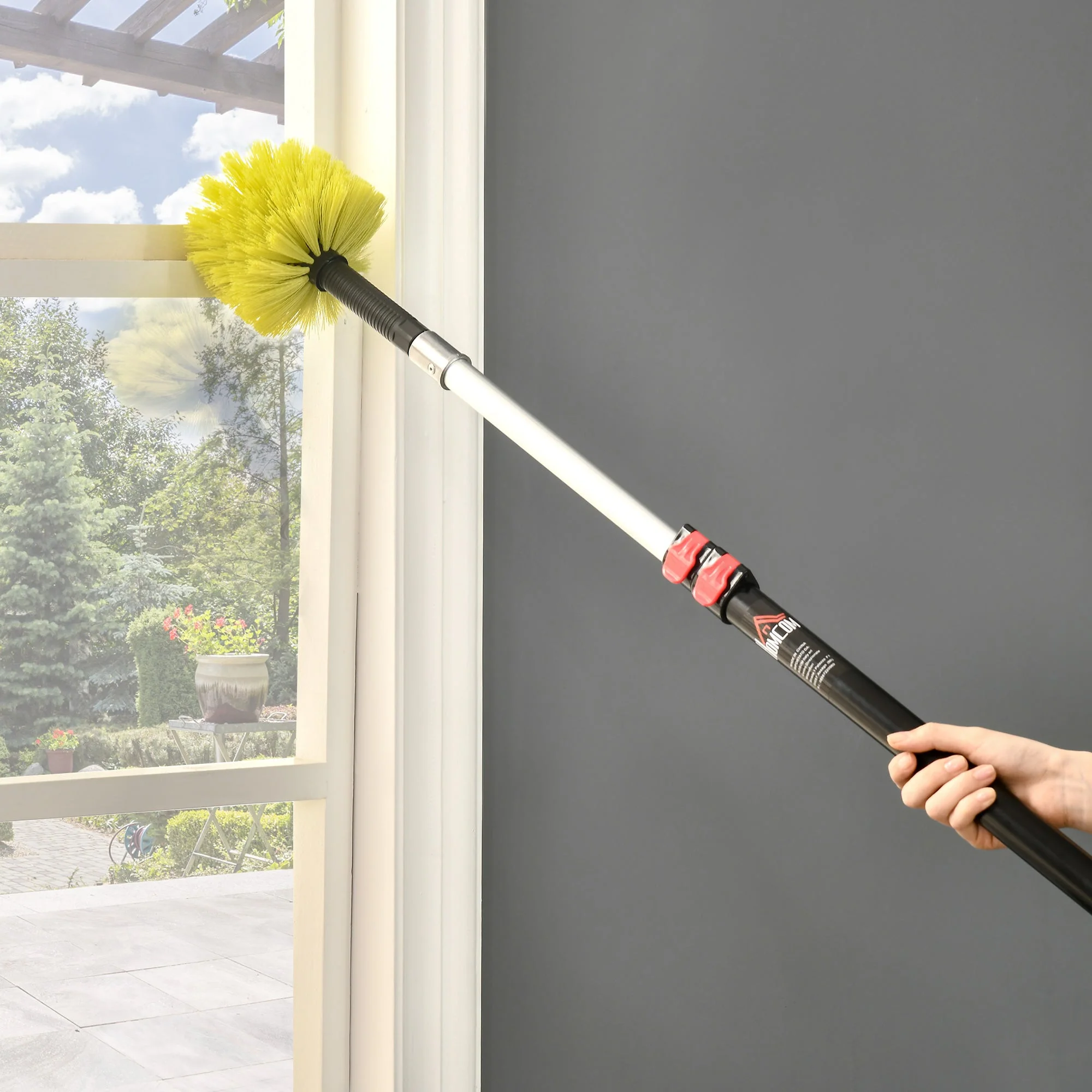 4-Pieces Extendable Feather Duster with Aluminium Telescopic Pole 29"-71" - Image 8