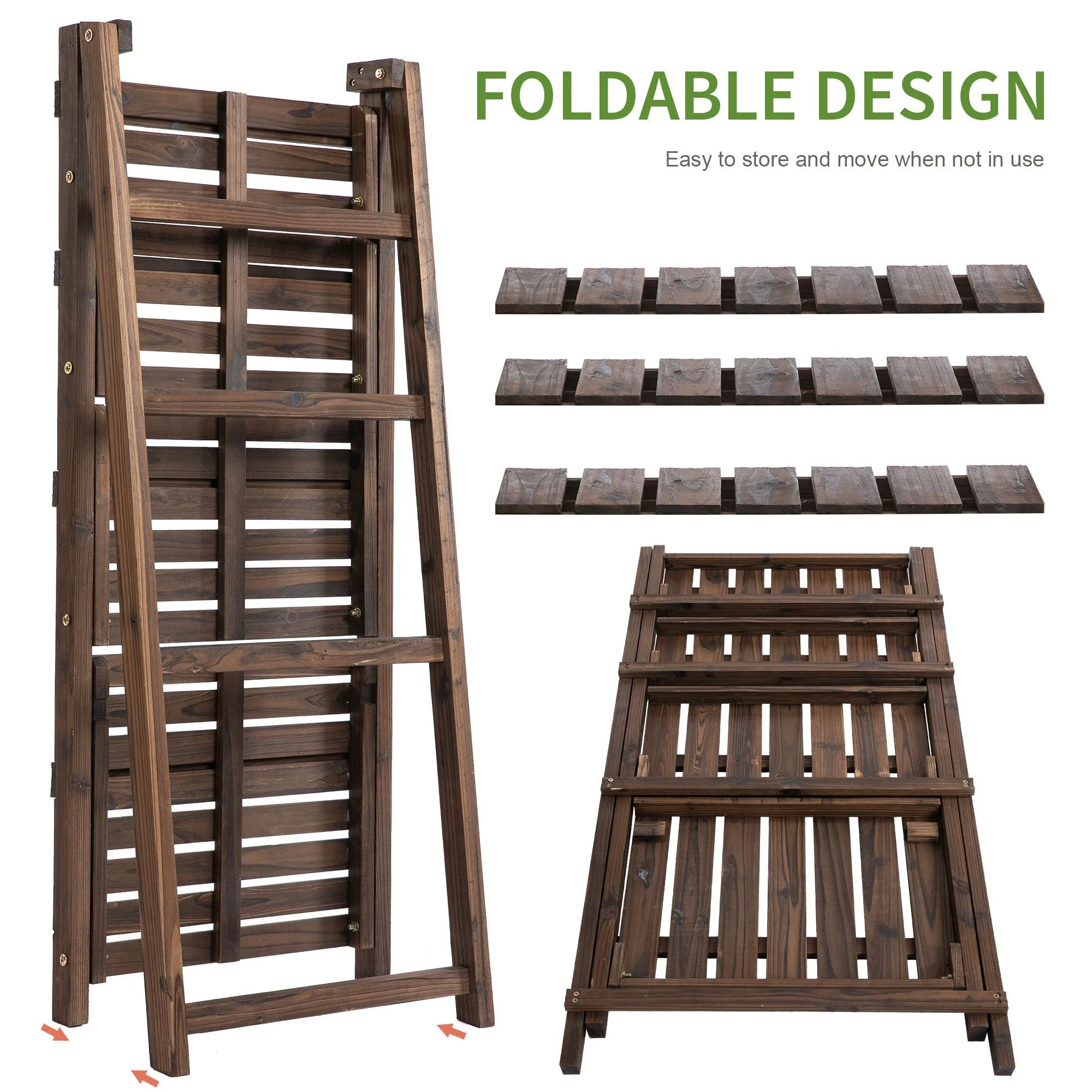 4-Tier Foldable Plant Stand - Image 6