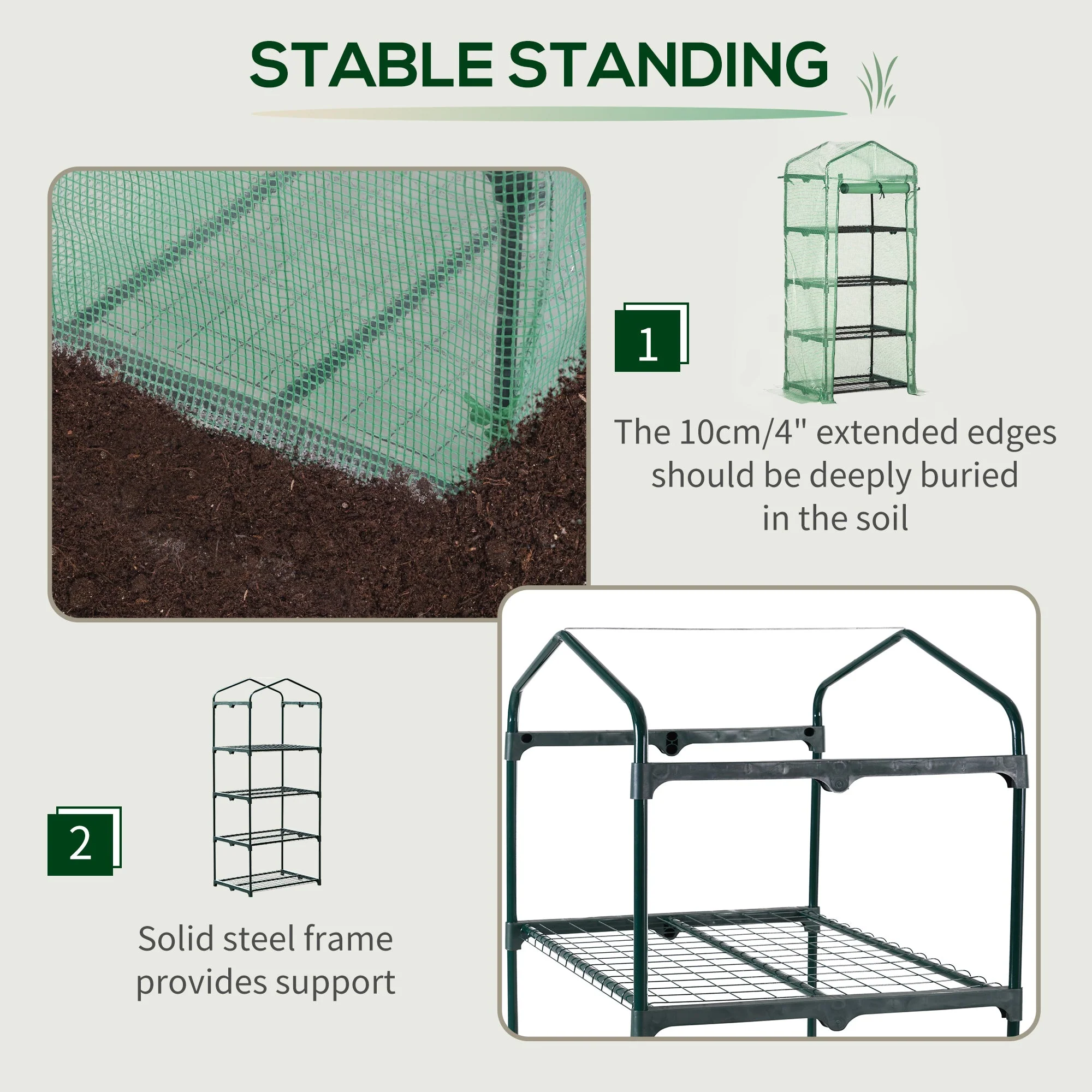 4 Tier Mini Greenhouse - Image 4