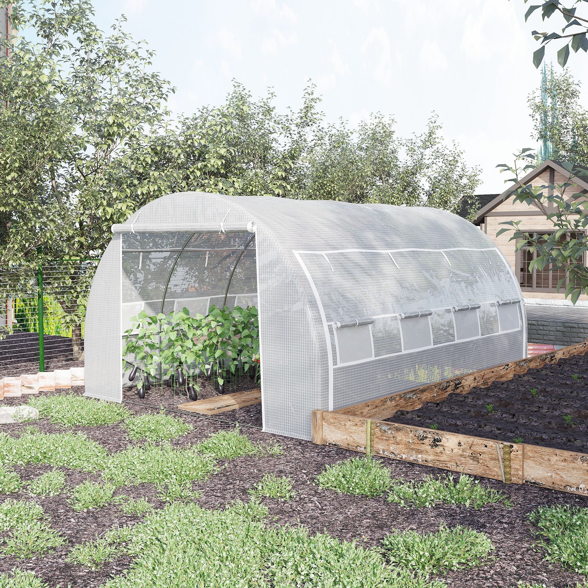 4 x 3 x 2 m Polytunnel Greenhouse - Image 2