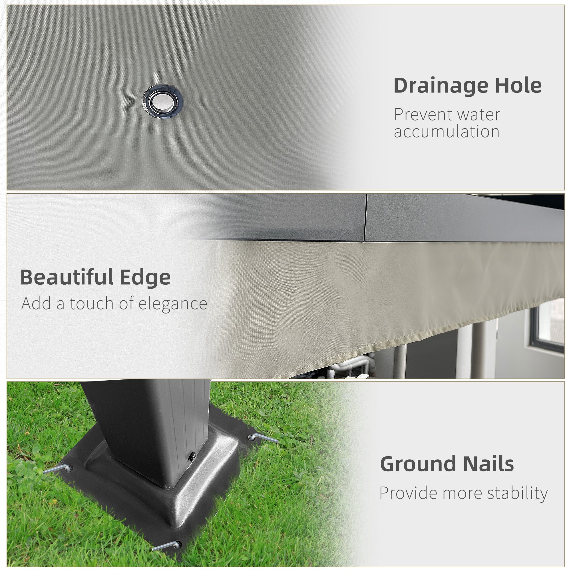 4 x 3M Aluminum Pergola with Retractable Roof - Image 5