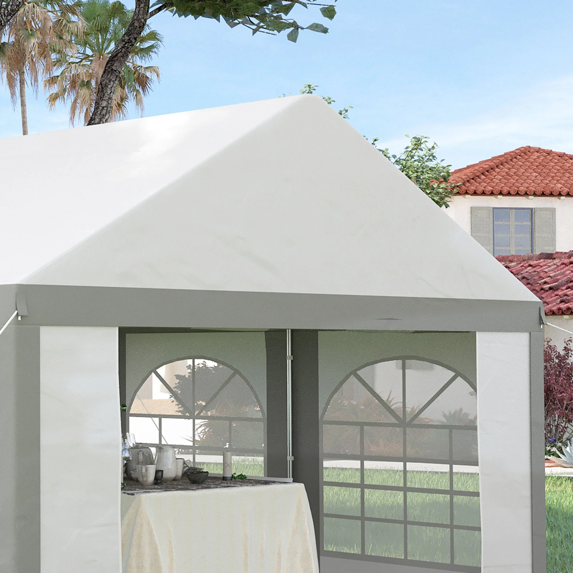4 x 4m Galvanised Party Tent - Image 8