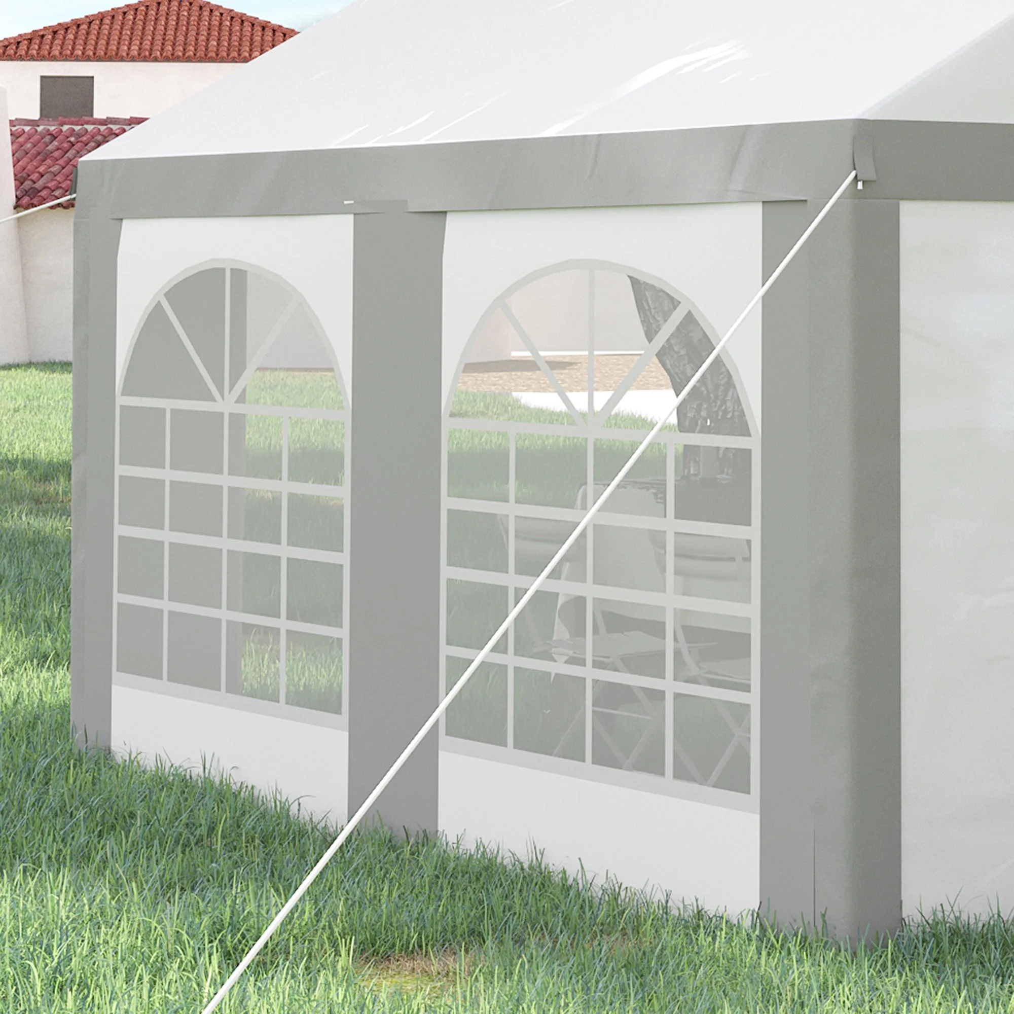 4 x 4m Galvanised Party Tent - Image 9