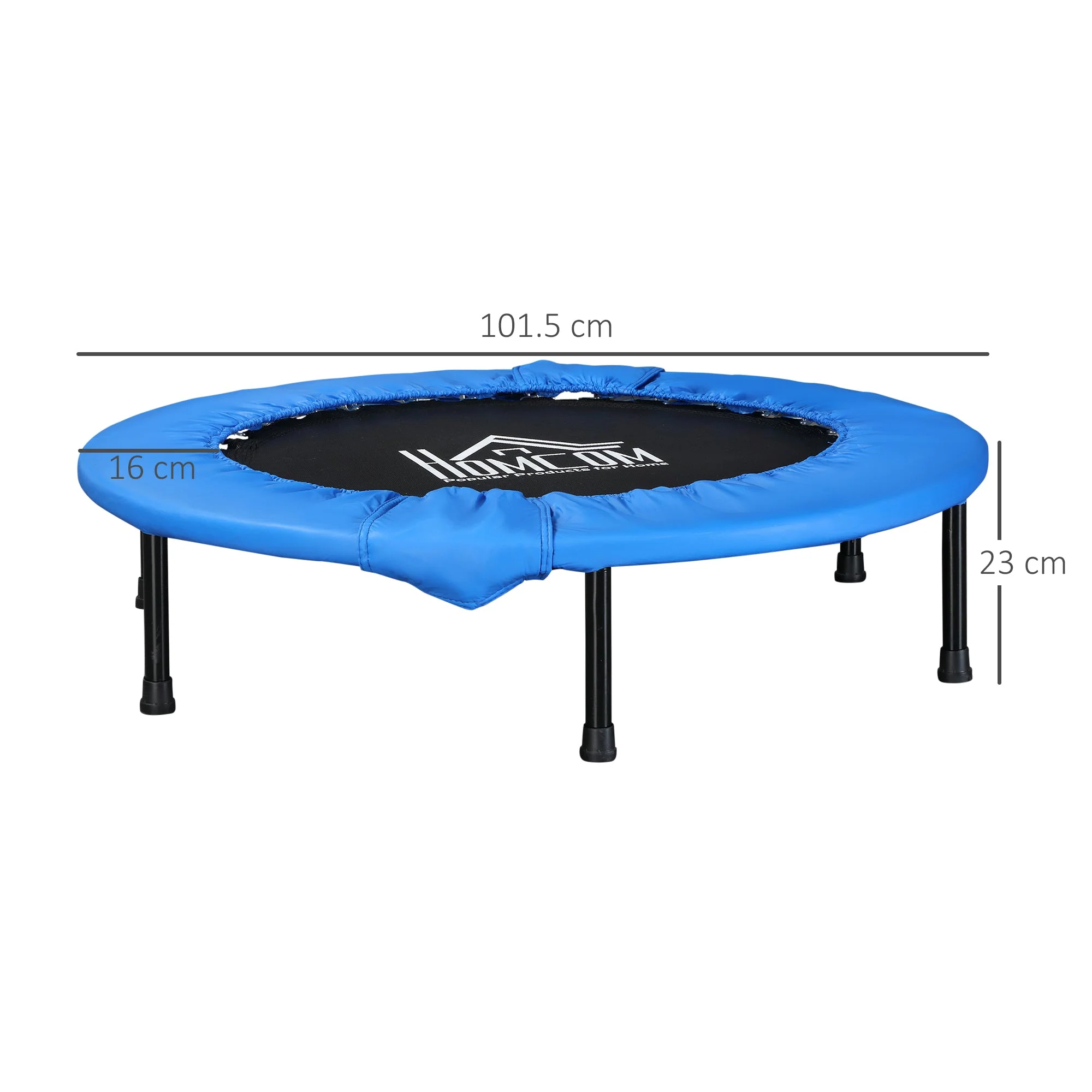 40" Mini Fitness Trampoline Home Gym Yoga Exercise Rebounder Indoor Outdoor Jumper w/ Safety Pad - Image 2