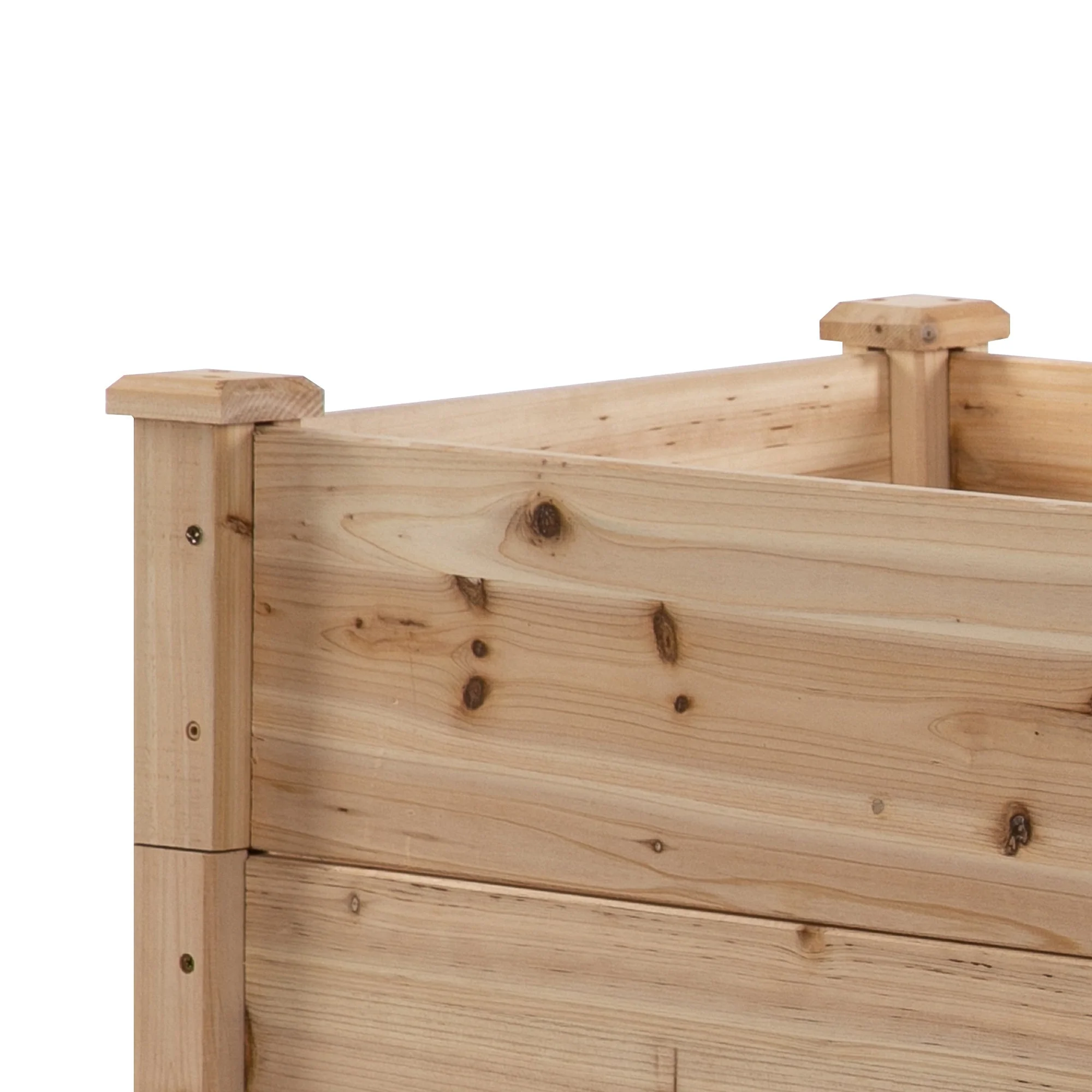 470L Wooden Raised Garden Bed 3-Tier Planter Kit Elevated Planter Box Stand for Yard & Patio 124 x 124 x 56 cm - Image 7