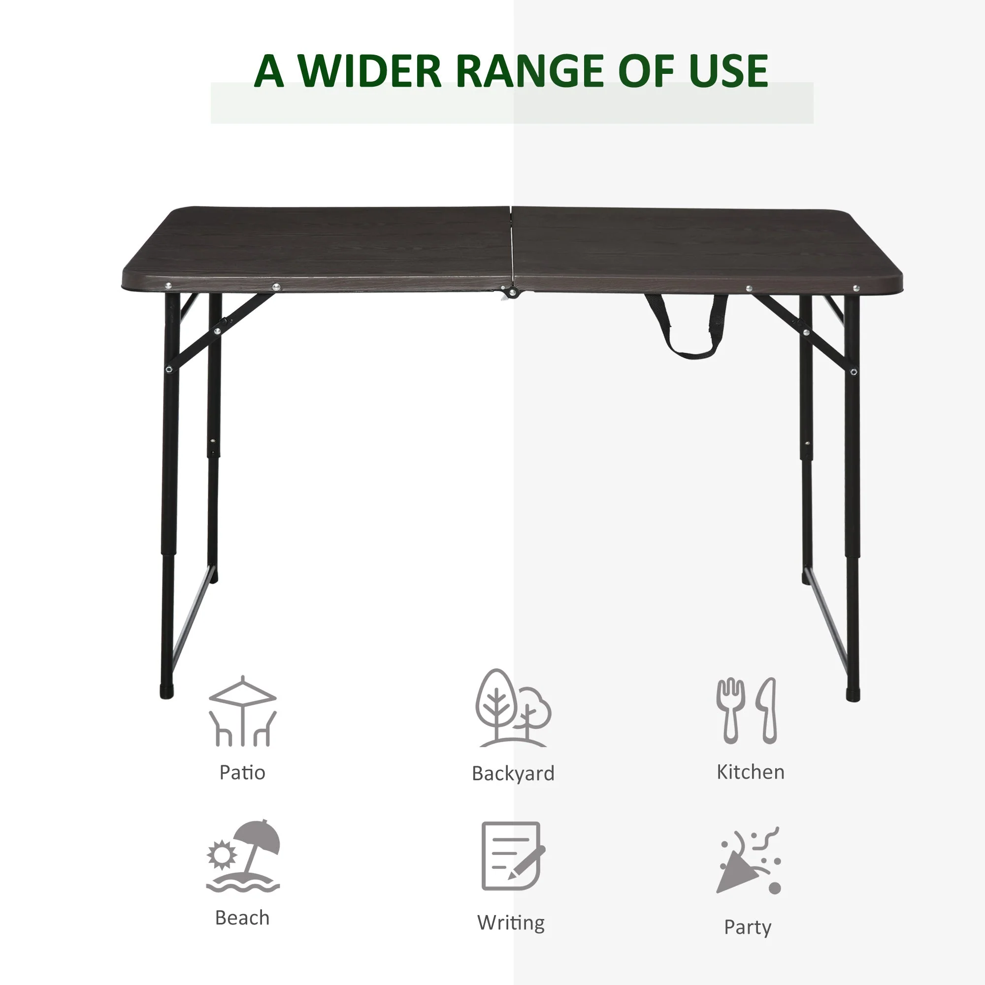 4FT Portable Metal Picnic Table - Image 6