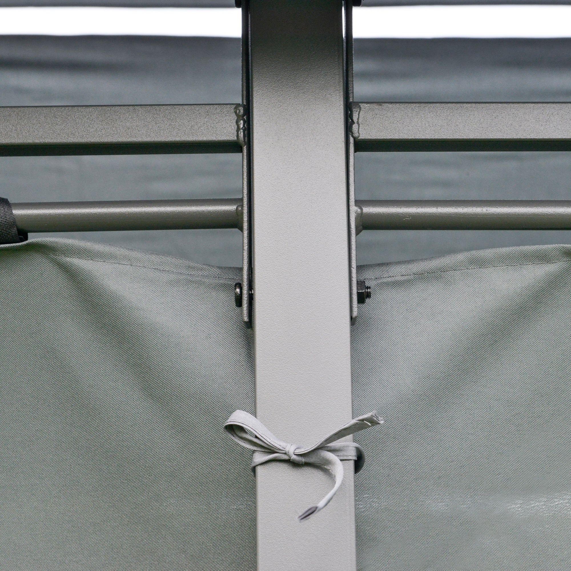 4m x 3M Steel Gazebo Canopy Party Tent Garden Pavillion Patio Shelter Pavilion with Curtains Sidewalls Grey - Image 9