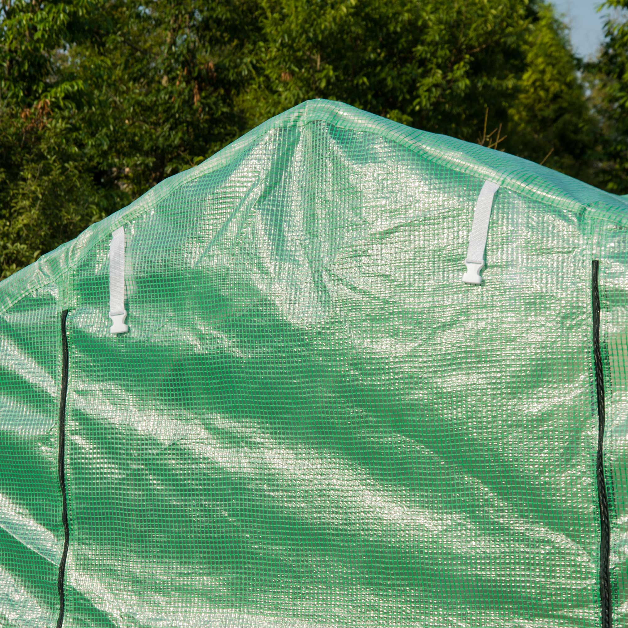 4x2 m Polytunnel Walk-in Greenhouse-Green - Image 8