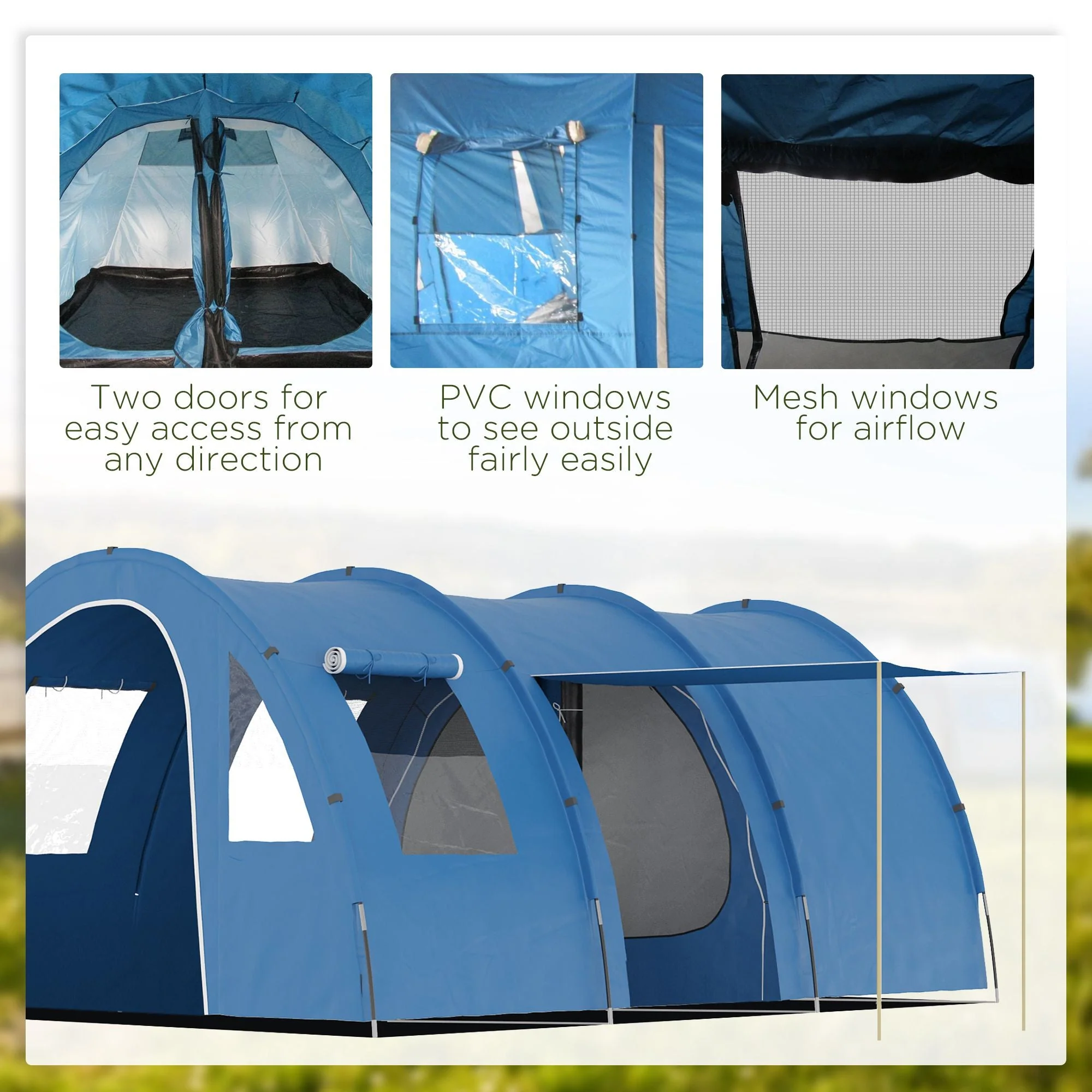 5-6 Man Tunnel Tent - Image 5