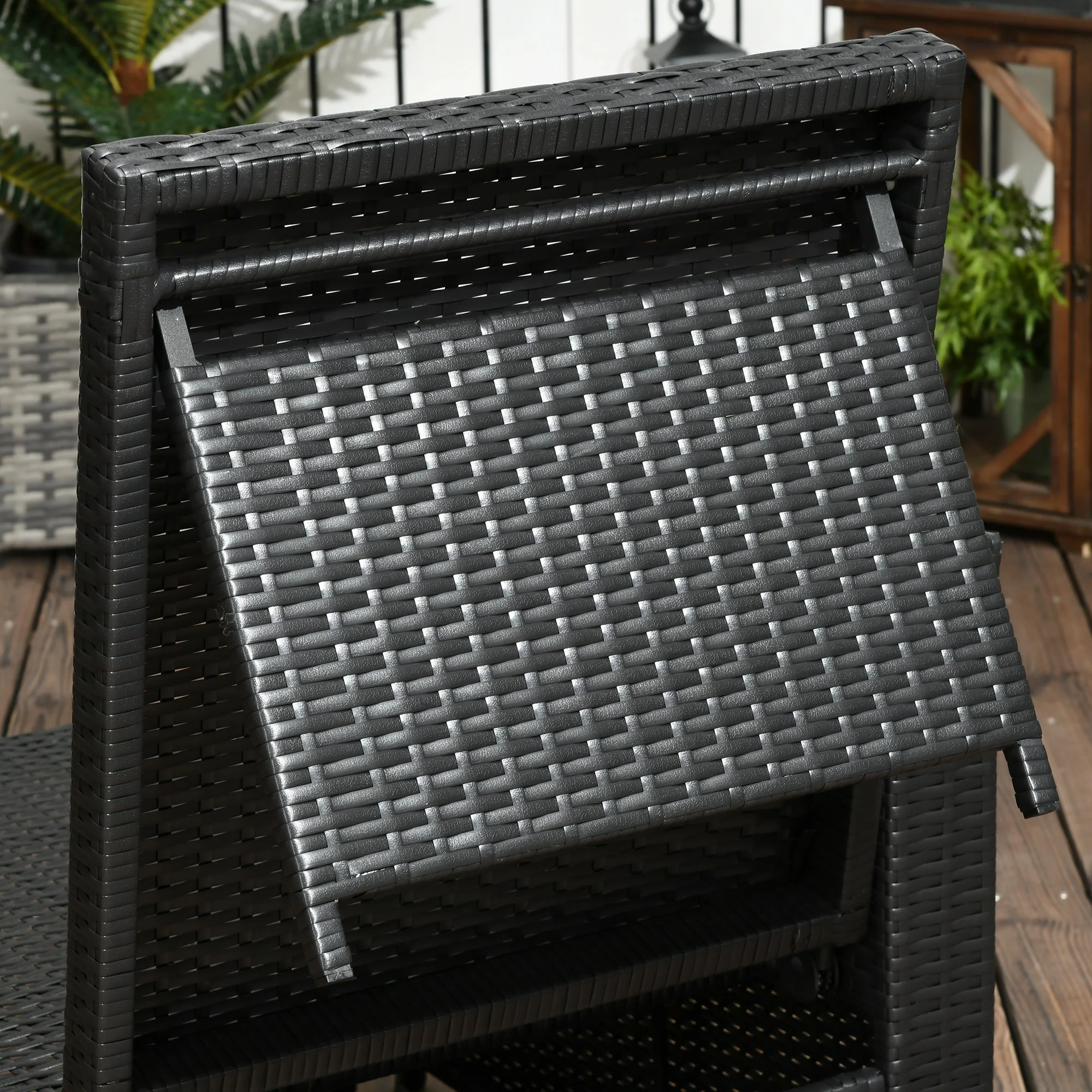 5-Piece PE Rattan Sun Lounger - Image 7