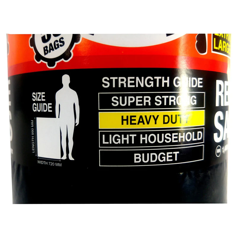50 Hero Heavy Duty Refuse Sacks (100 Litre) - Image 3