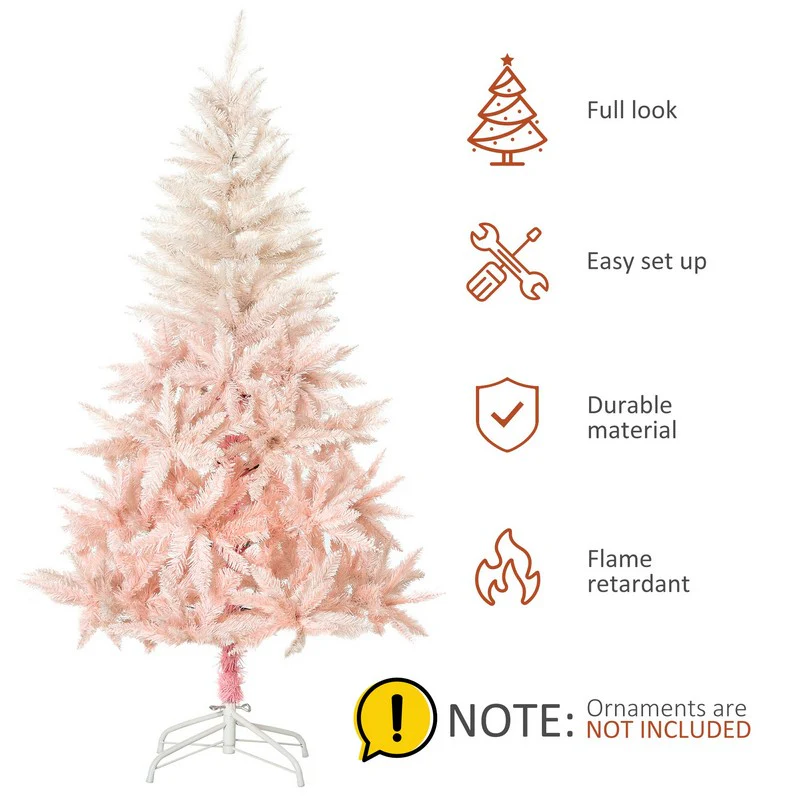 5ft Christmas Tree Artificial - Pink 450 Tips - Image 3