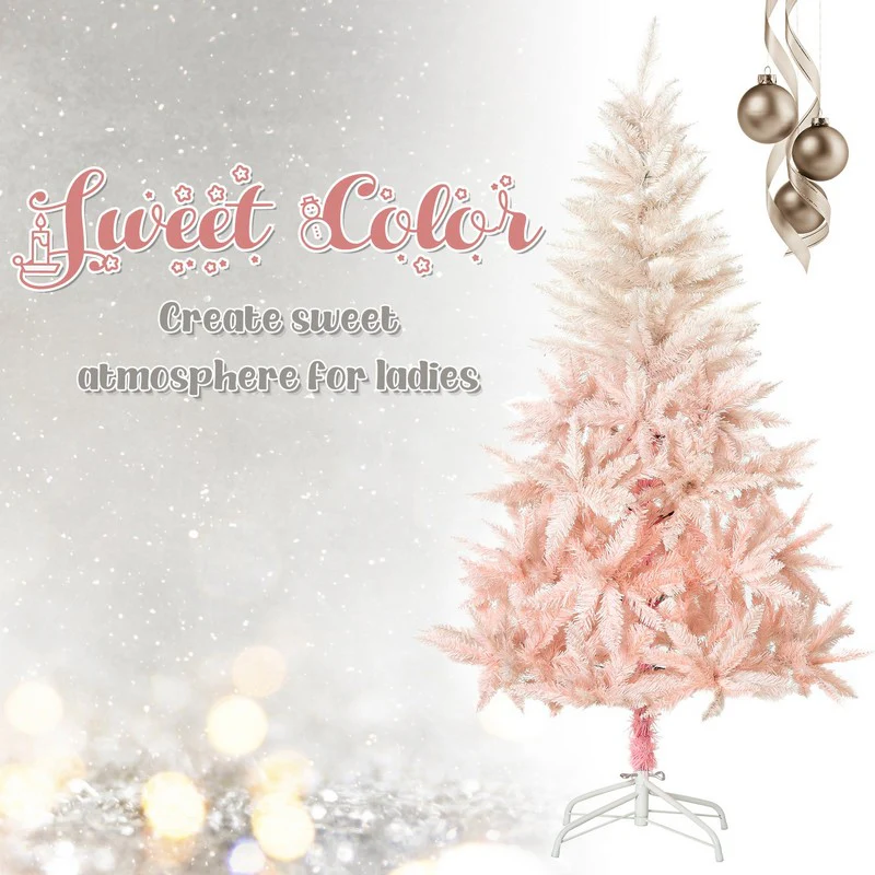 5ft Christmas Tree Artificial - Pink 450 Tips - Image 5