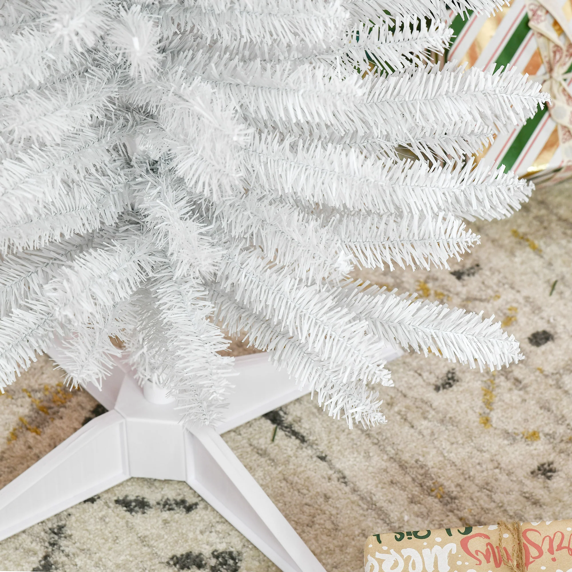 5ft Christmas Tree Artificial - White Slim  294 Tips - Image 9