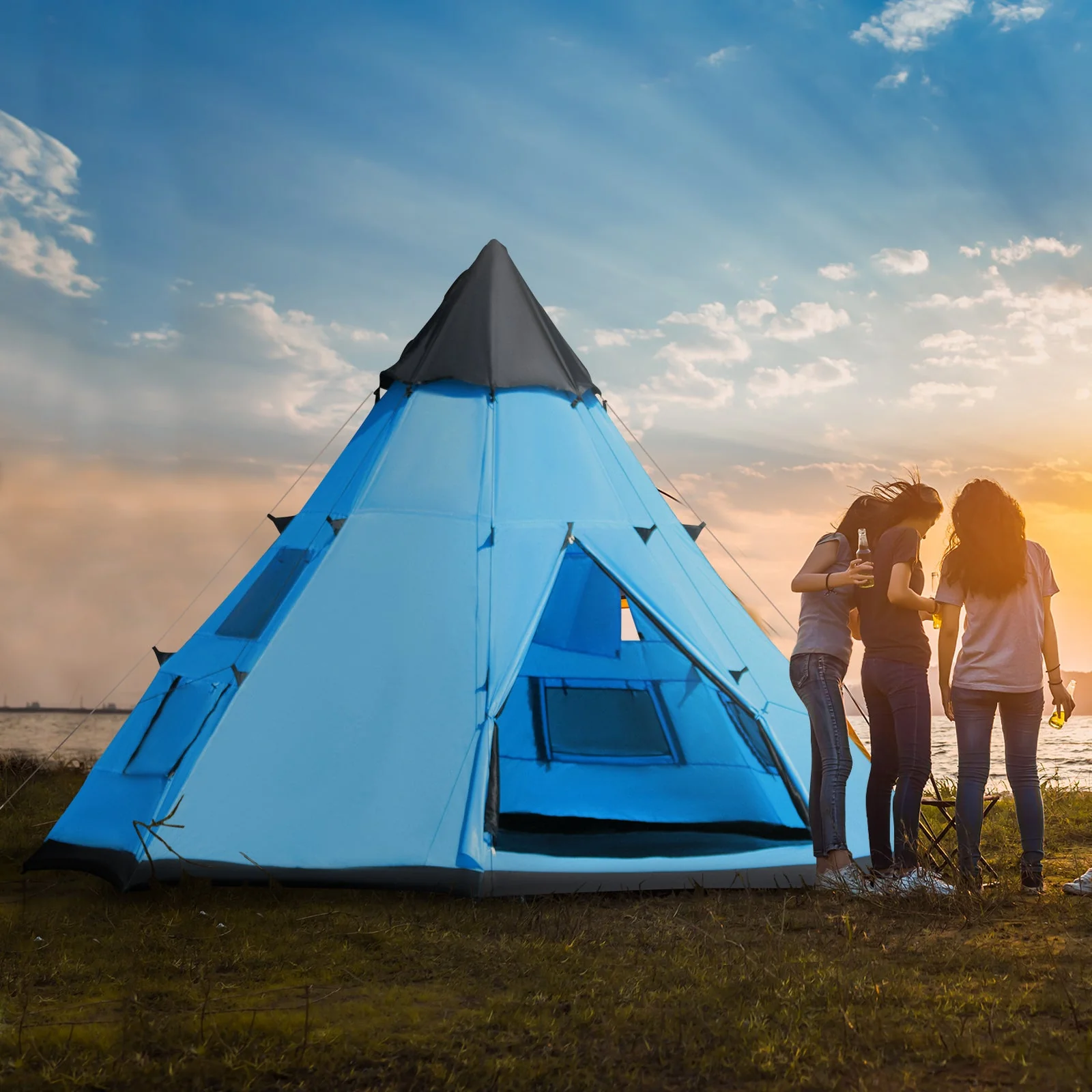 6 Men Tipi Tent - Image 2