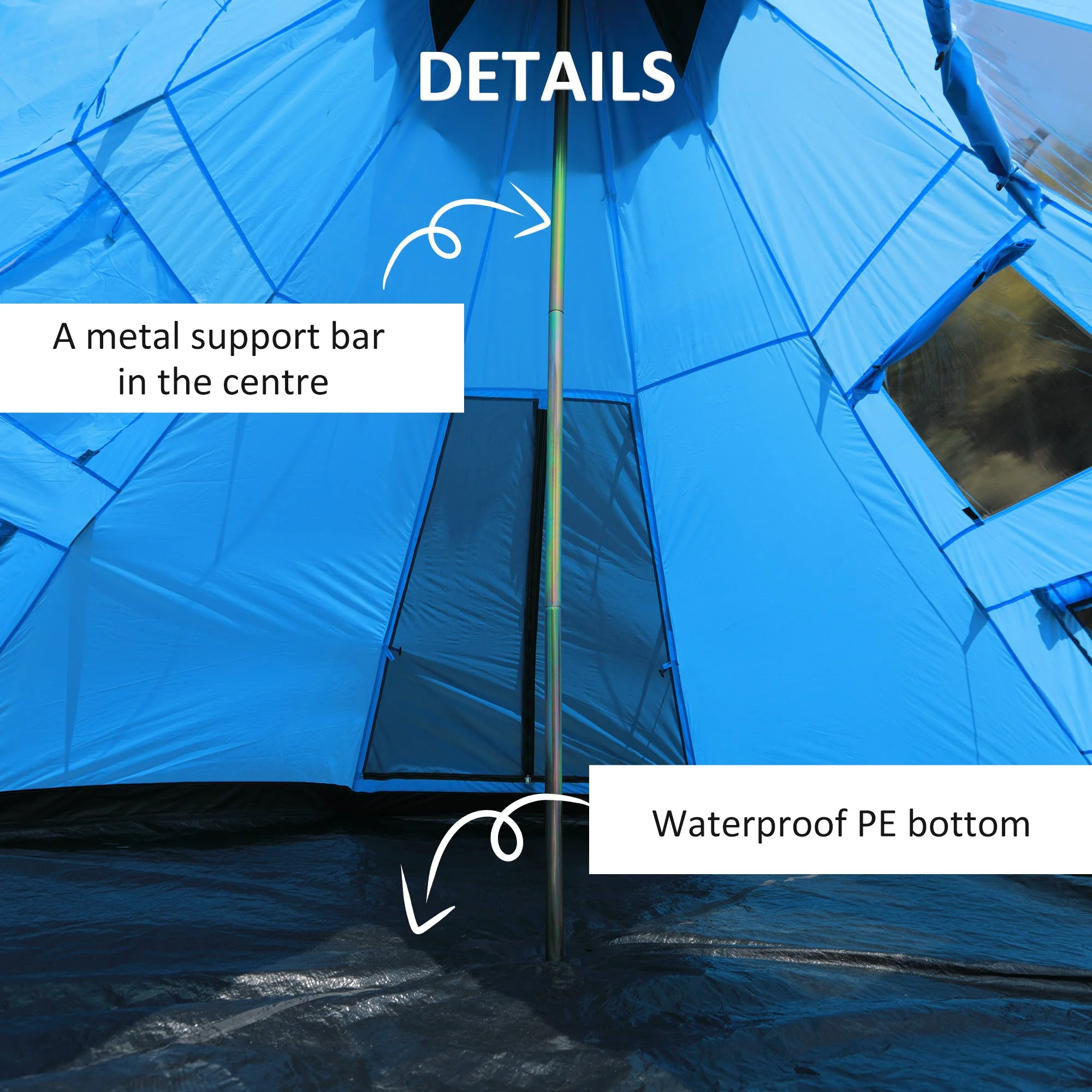 6 Men Tipi Tent - Image 6